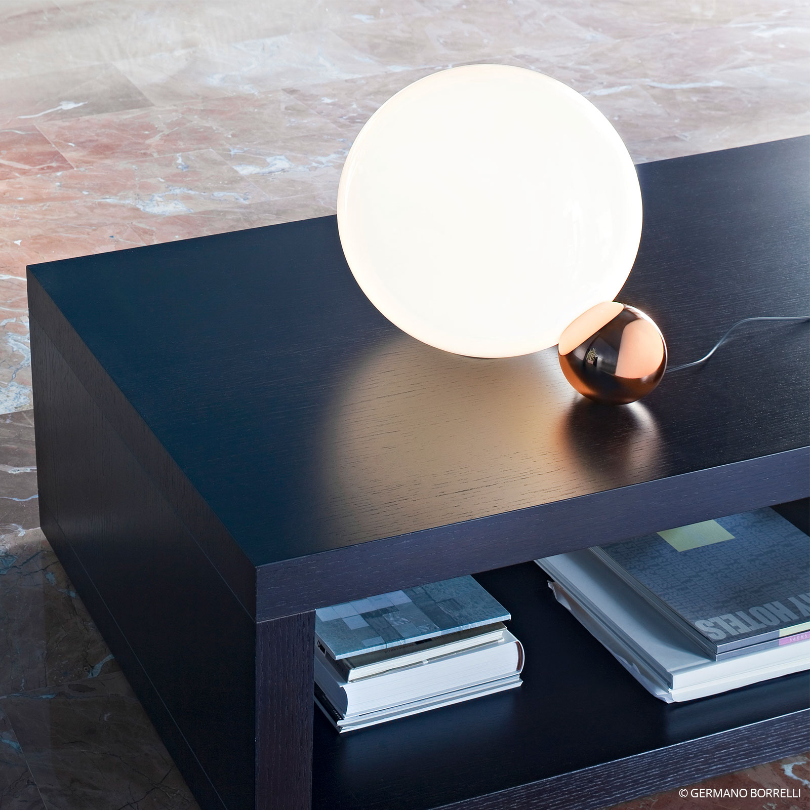 FLOS Copycat LED table lamp, copper