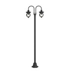 Lindby Außenleuchte Farley, 215 cm, 2-flammig, IP44, E27