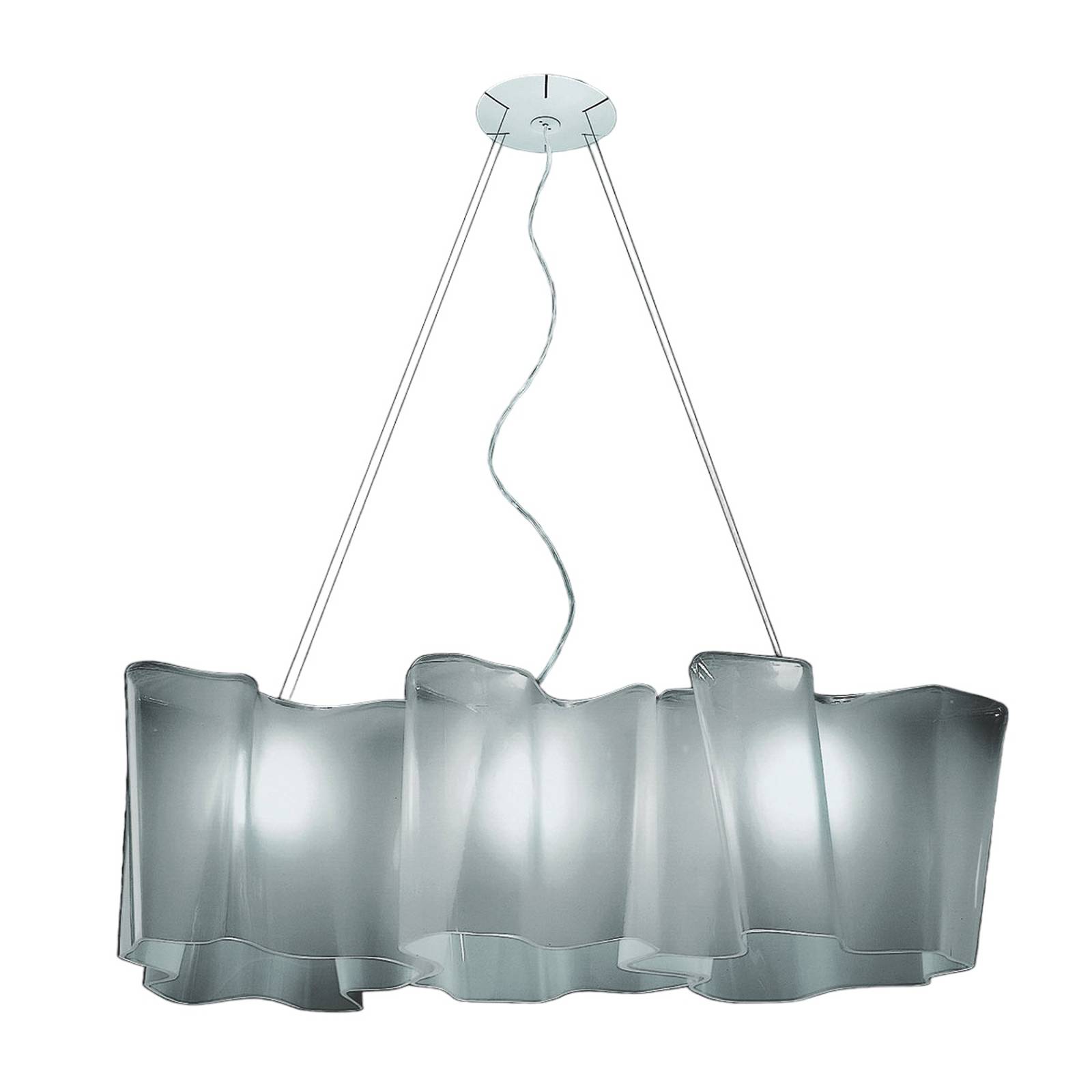 Artemide Logico Hängelampe 3fl Länge 100 cm grau