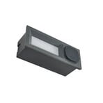 Lachlain oprawa wpuszczana ścienna LED, gniazdko, antracyt - Lucande