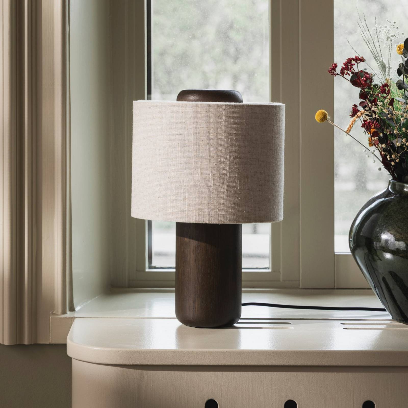  Globen Lighting Globen Lighting Tischleuchte Bosco, Beige/braun, Höhe 39 Cm 