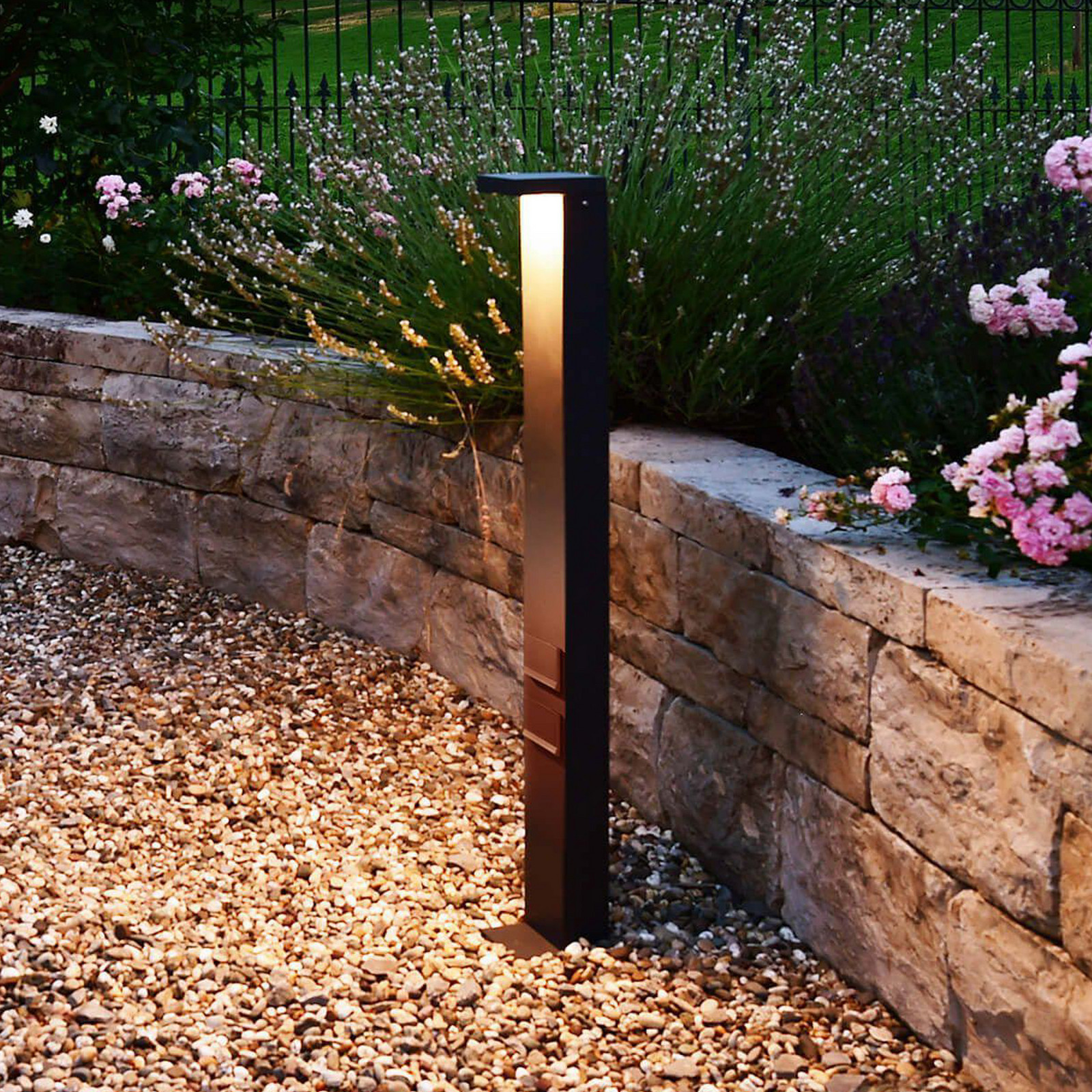 Deko-Light Lerna LED bornă luminoasă LED înălțime 100 cm CCT gri prize - modern - gri închis - Aluminiu