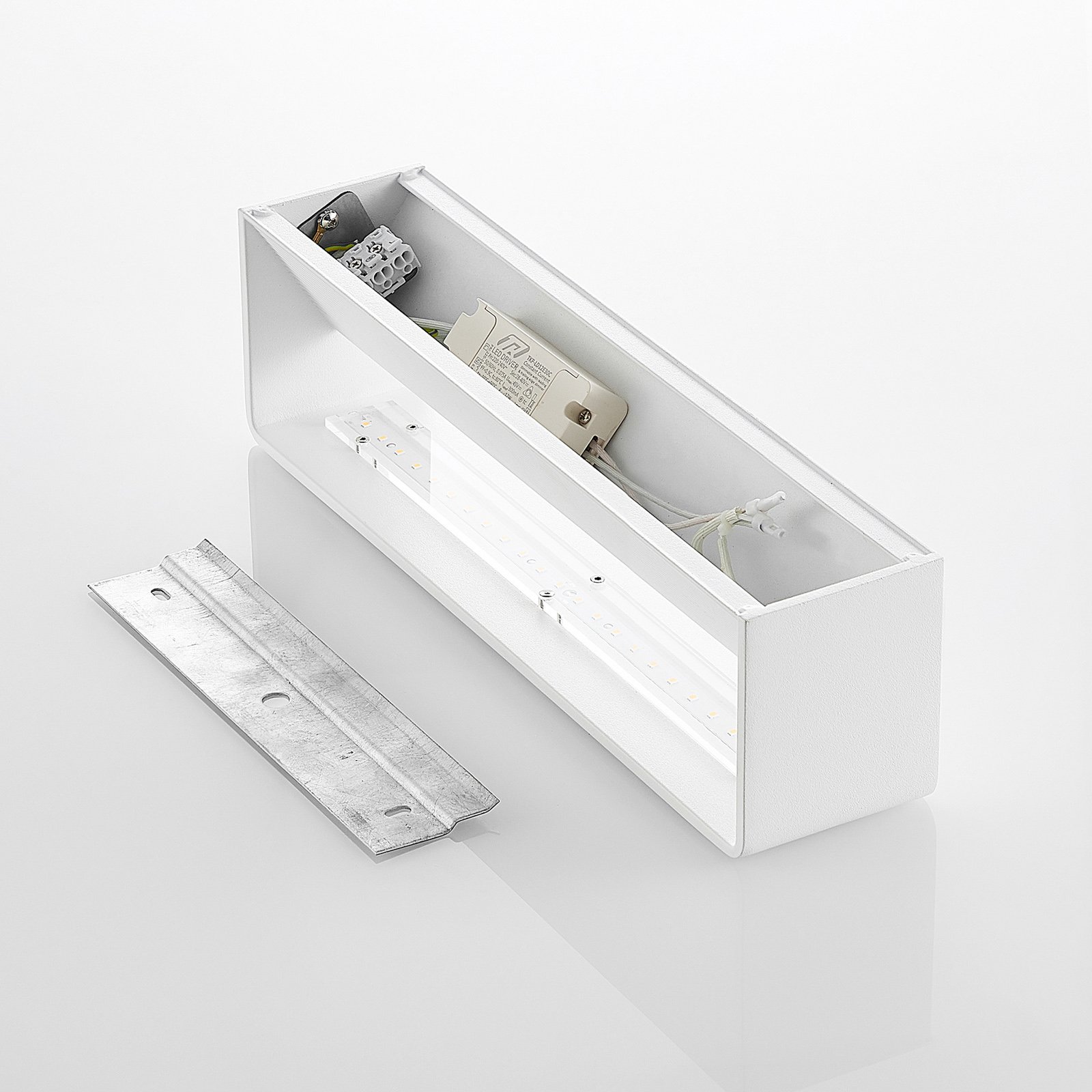 Arcchio Karam aplique LED, 36,5 cm, blanco