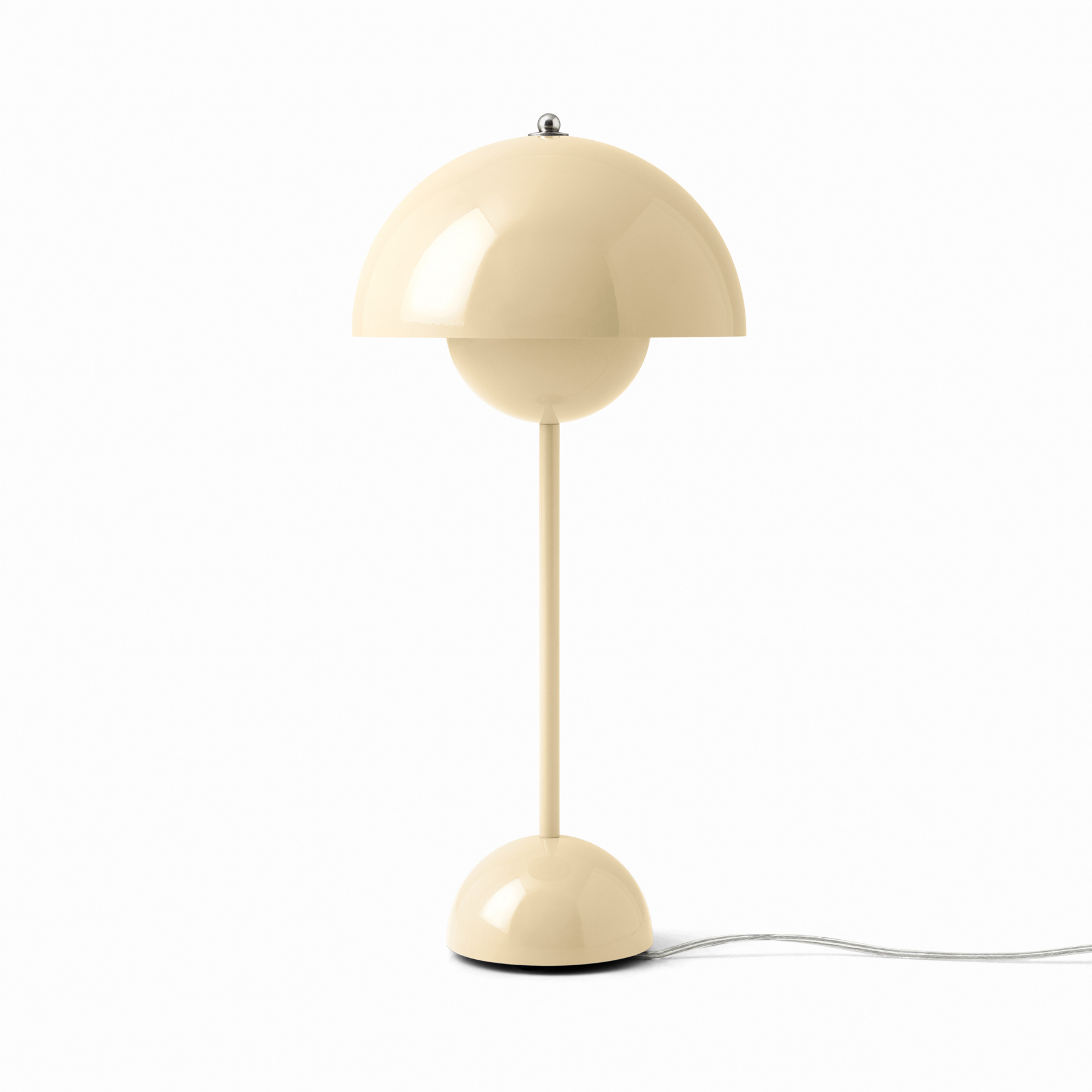 Lampe à poser Flowerpot VP3, crème, 50 cm - &TRADITION