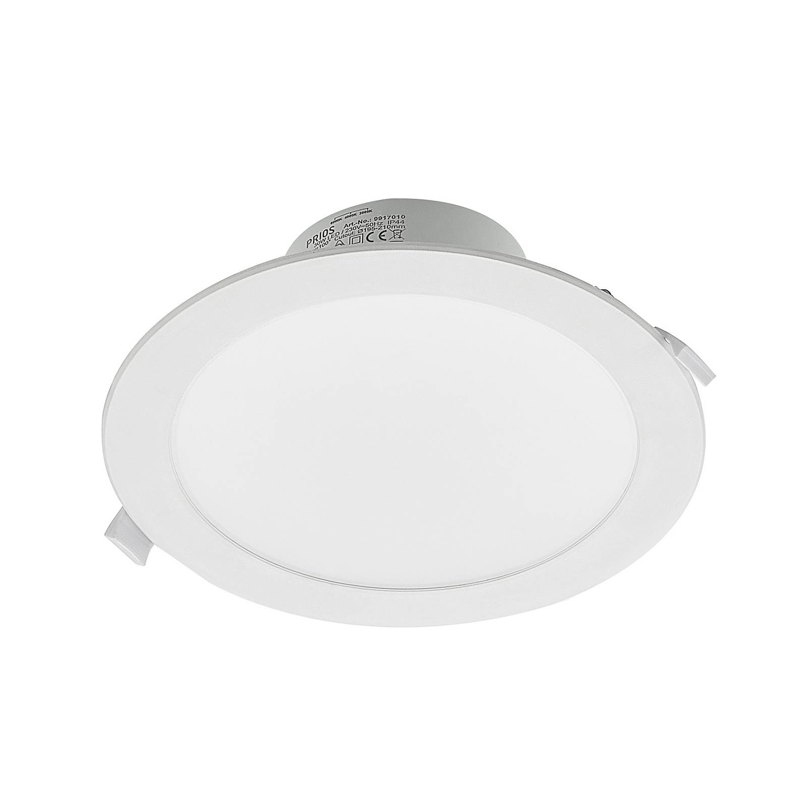 Prios Rida LED beépített spotlámpa CCT 22,5cm 30W