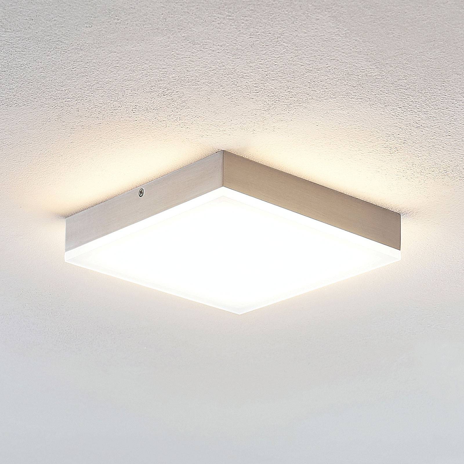 Lindby Tamito lampa sufitowa LED, nikiel, 20 cm