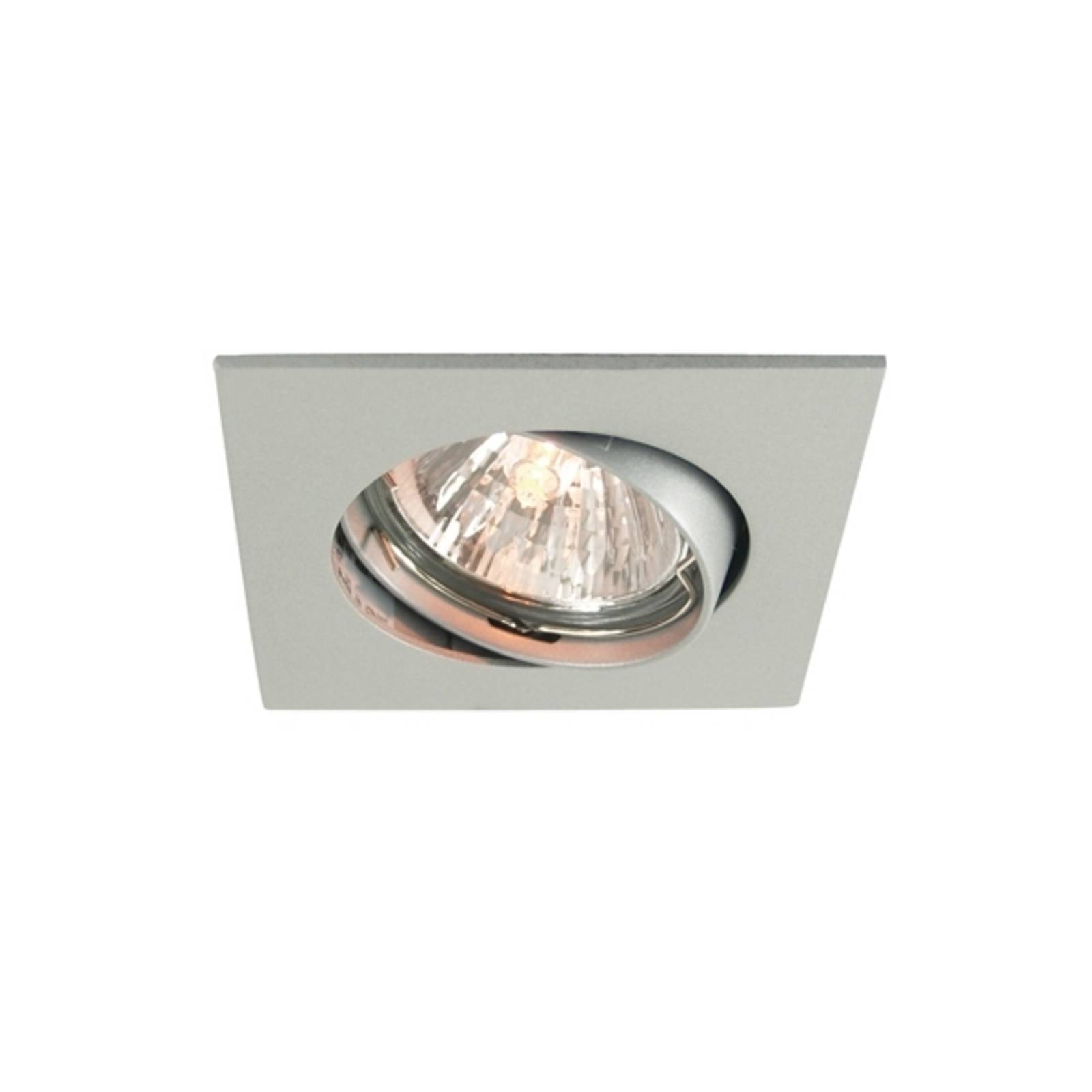 Discreet matt silver ceiling recessed light 6.8 cm