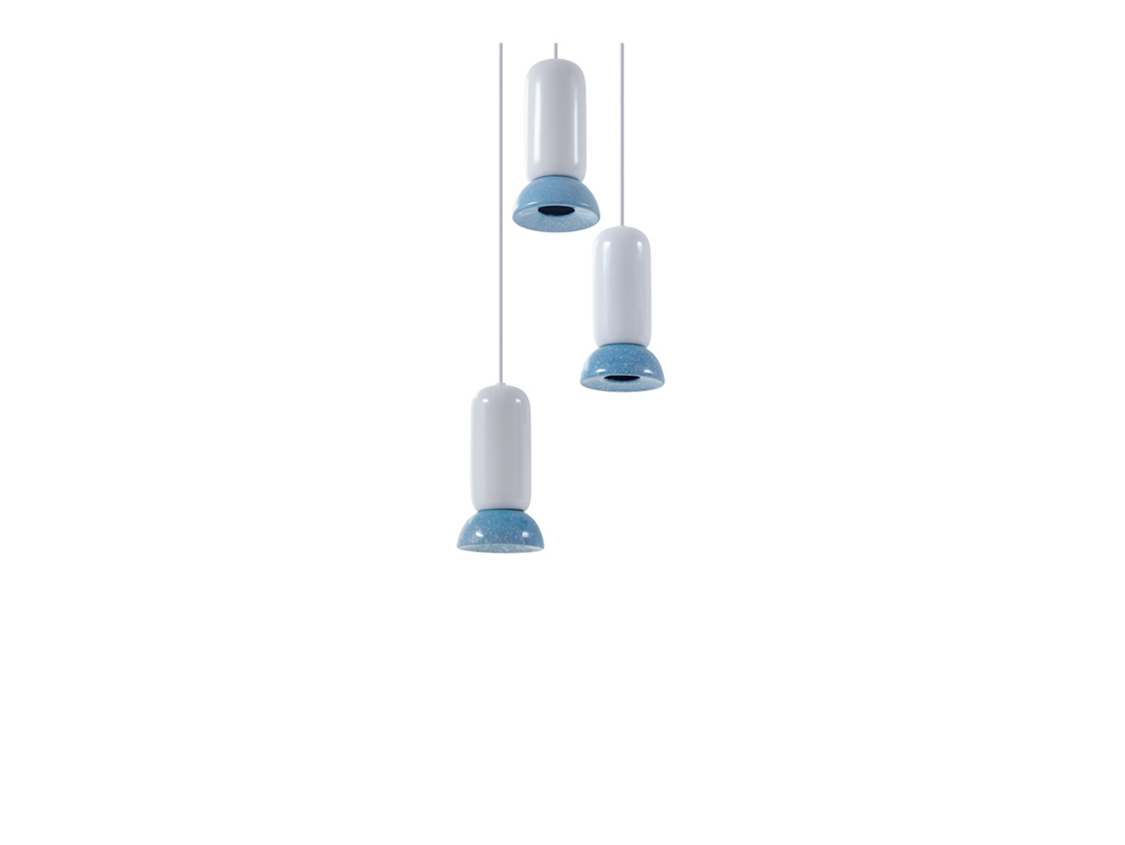 Kerimi 3 Taklampa Creme/Blue - Lindby