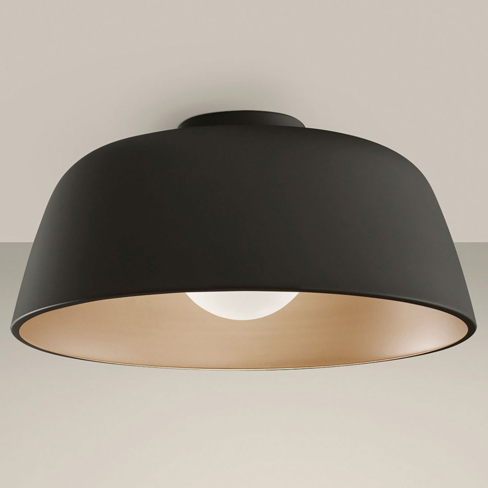 LEDS-C4 Miso ceiling light, Ø 43.3 cm, black