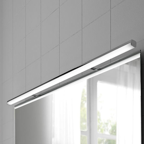 LED-Spiegelleuchte Ruth in Chrom, 110 cm