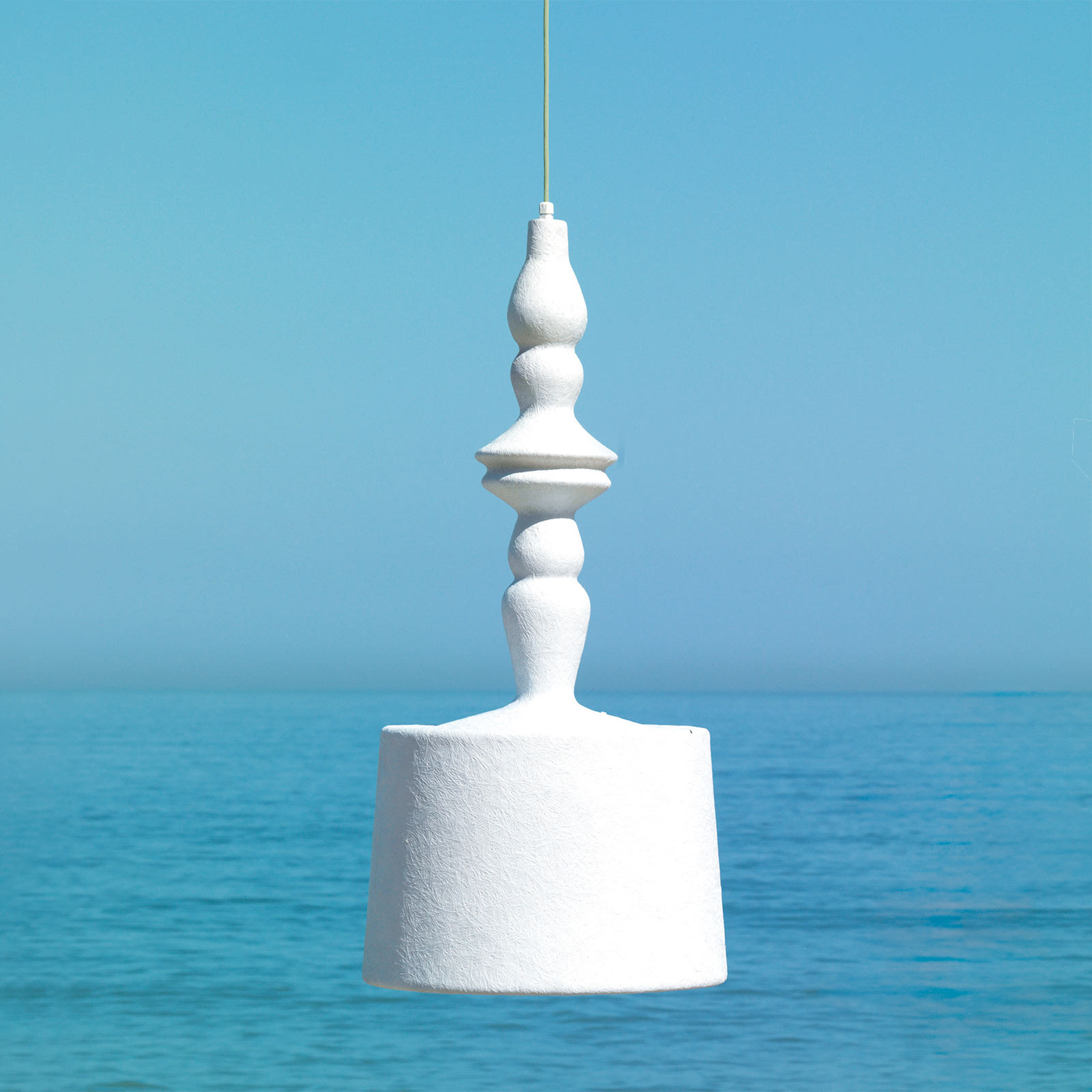 Karman Branco Luminária Pendente De Exterior Alibabig Led, Ø 50 Cm