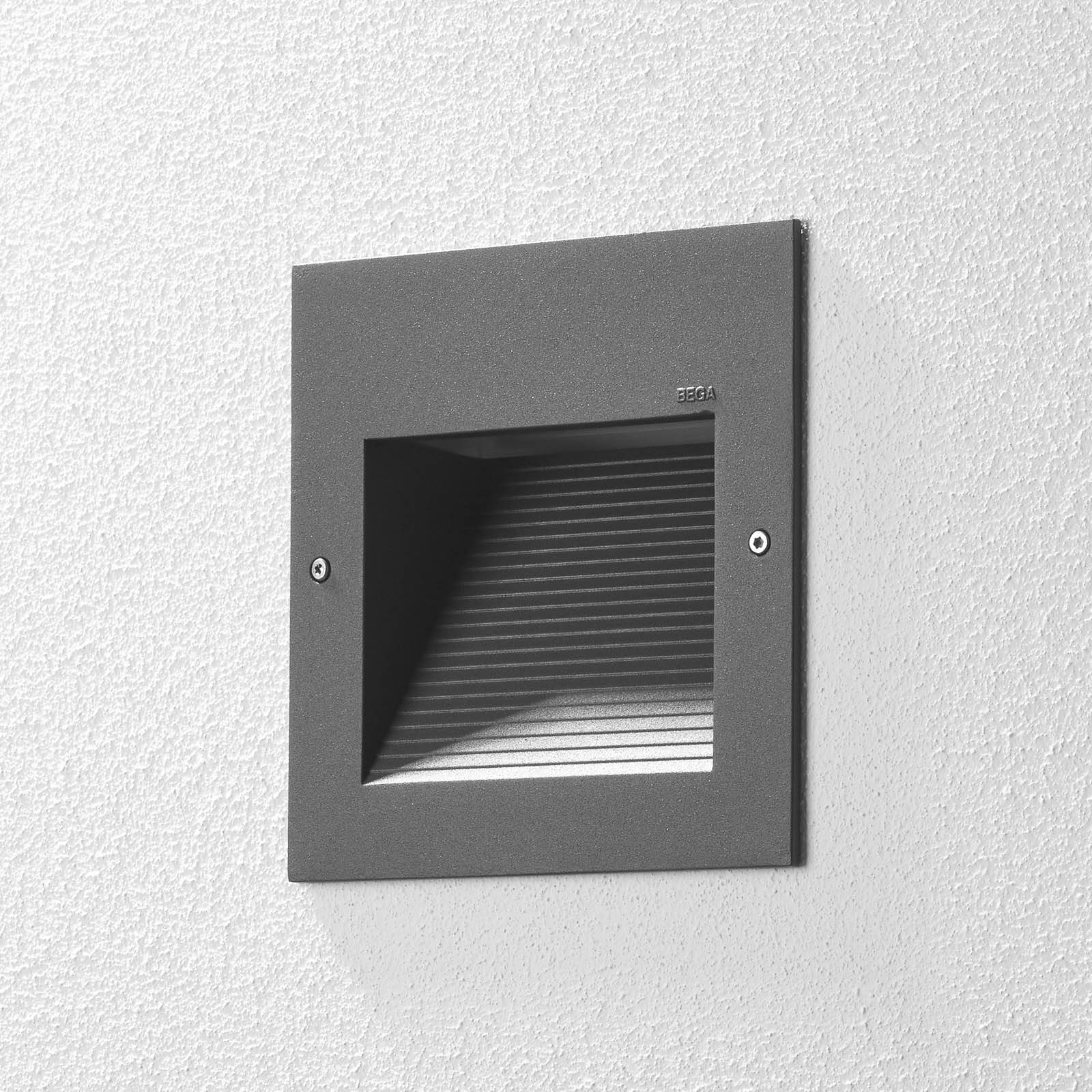 Billede af BEGA 24202 LED-vægindbygningslampe, 3000 K, grafit