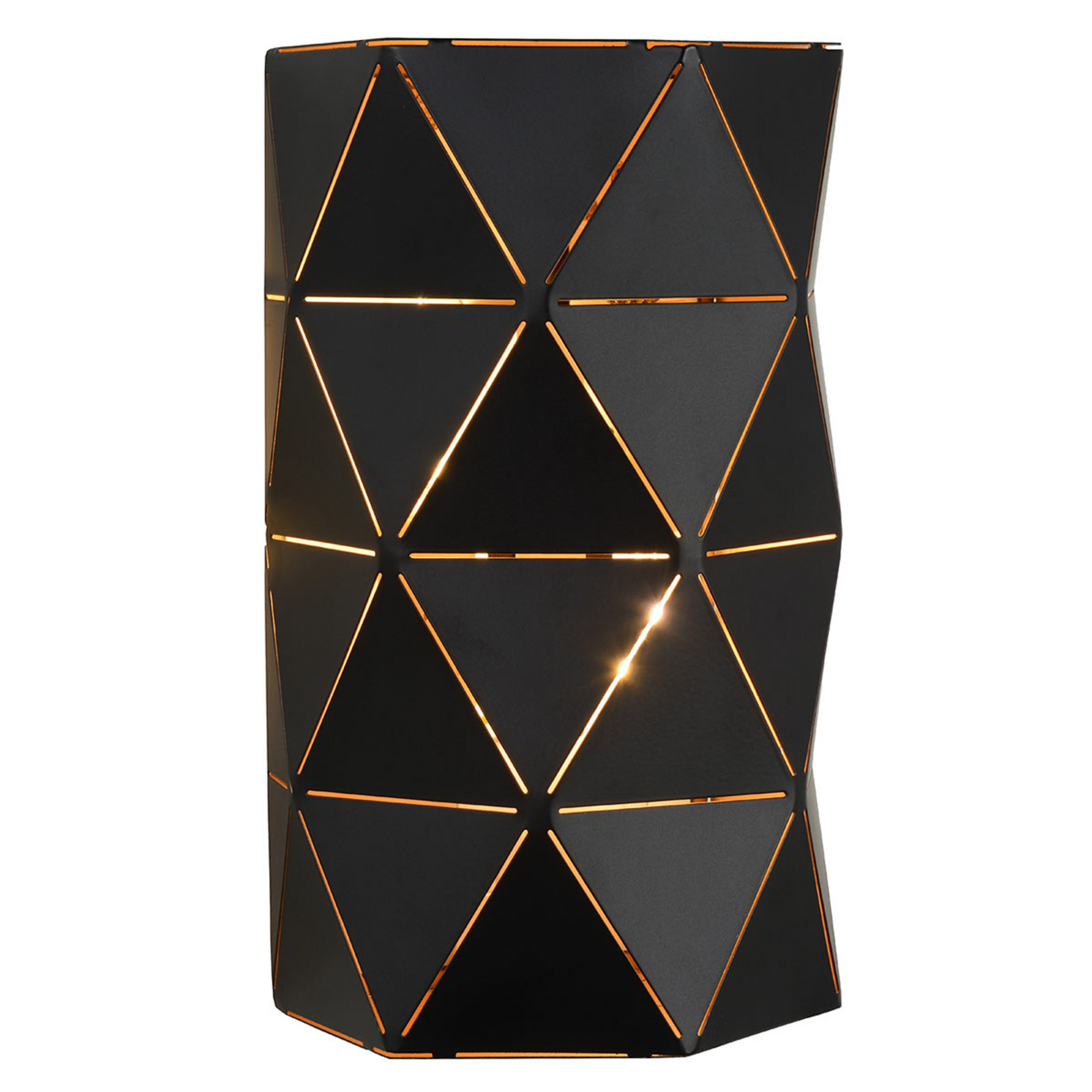 Candeeiro de parede em metal preto Otona