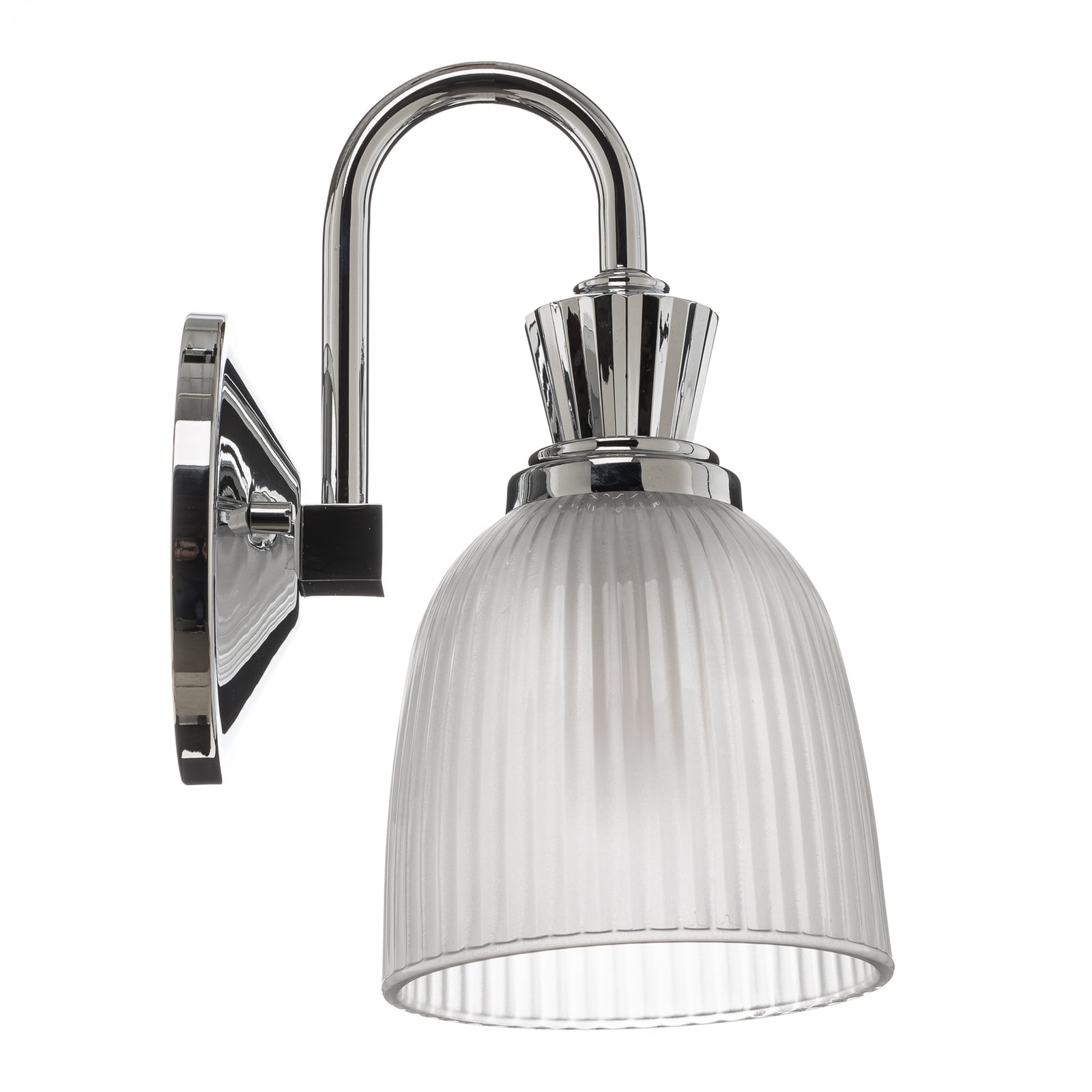 Applique murale LED Cora pour salle de bain, à 1 lampe, verre, IP44 - Elstead