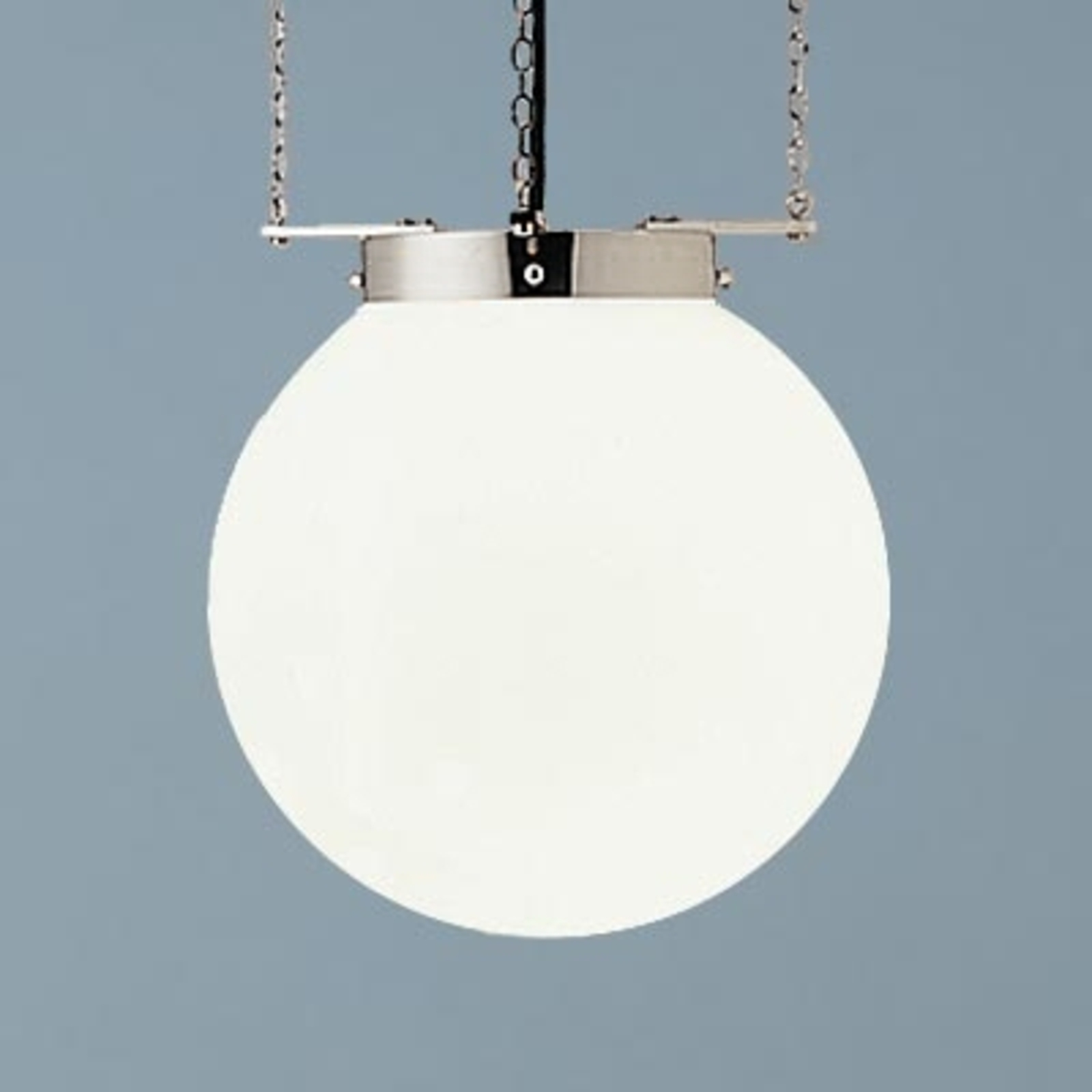 Suspension nickel style Bauhaus 30 cm