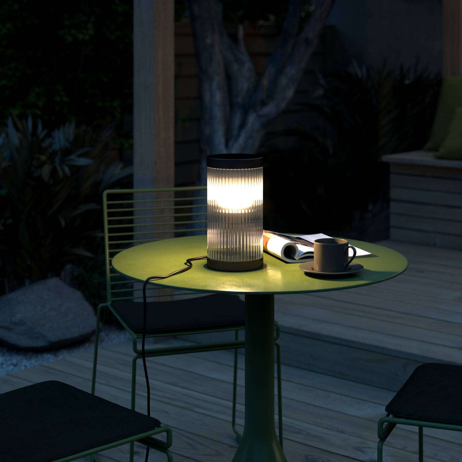 Coupar bordlampe til udendørs brug sort