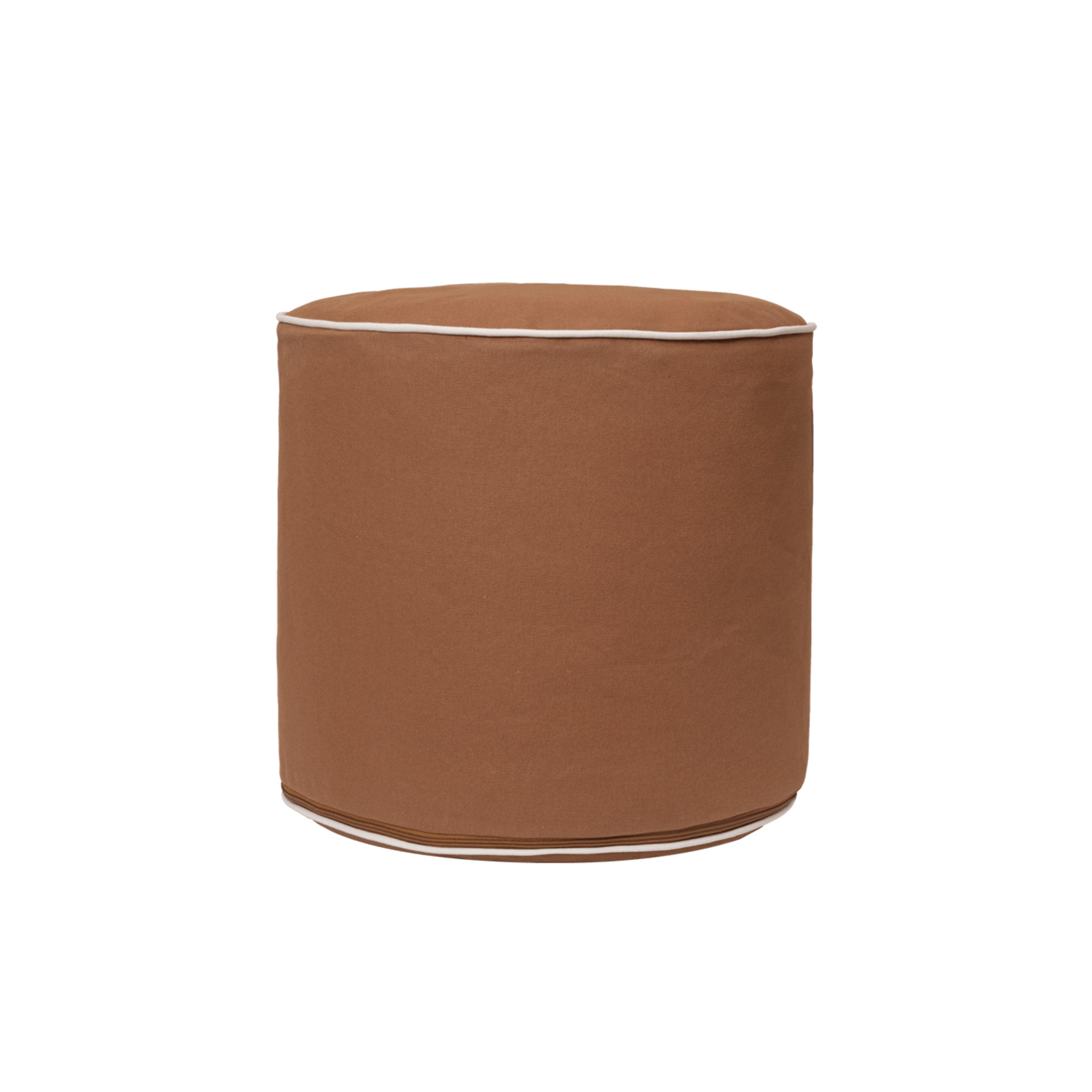Banqueta Billow, castanha, altura 34 cm, revestimento em tecido - ferm LIVING