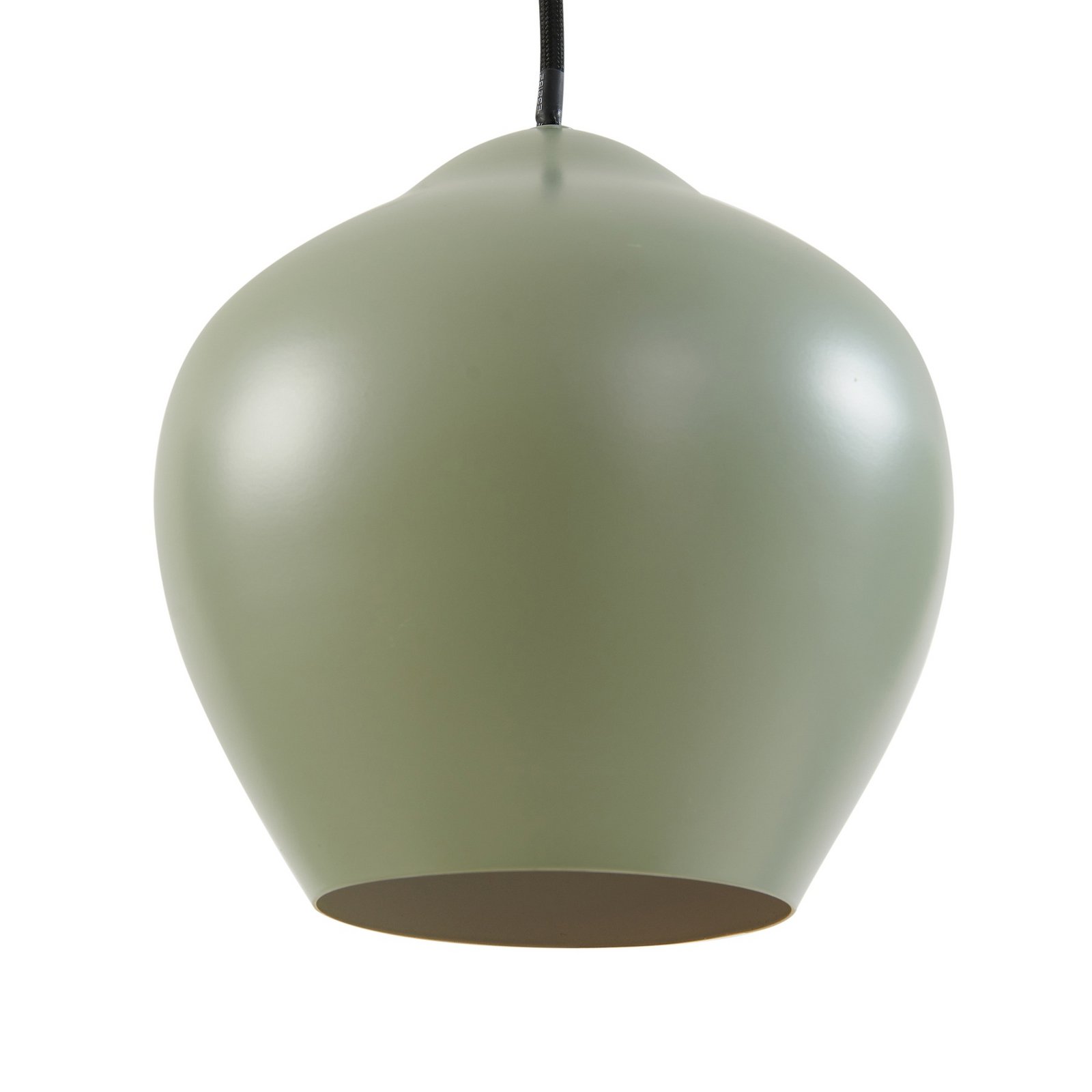 Lucande Malisa pendant light, green, 3-bulb, metal, length 90cm