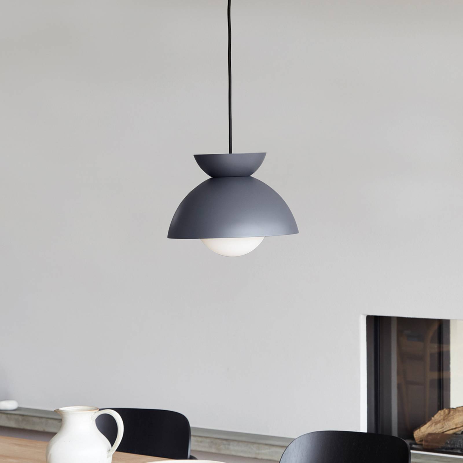 Lampa wisząca FRANDSEN Butterfly stalowo-niebieska Ø 29 cm