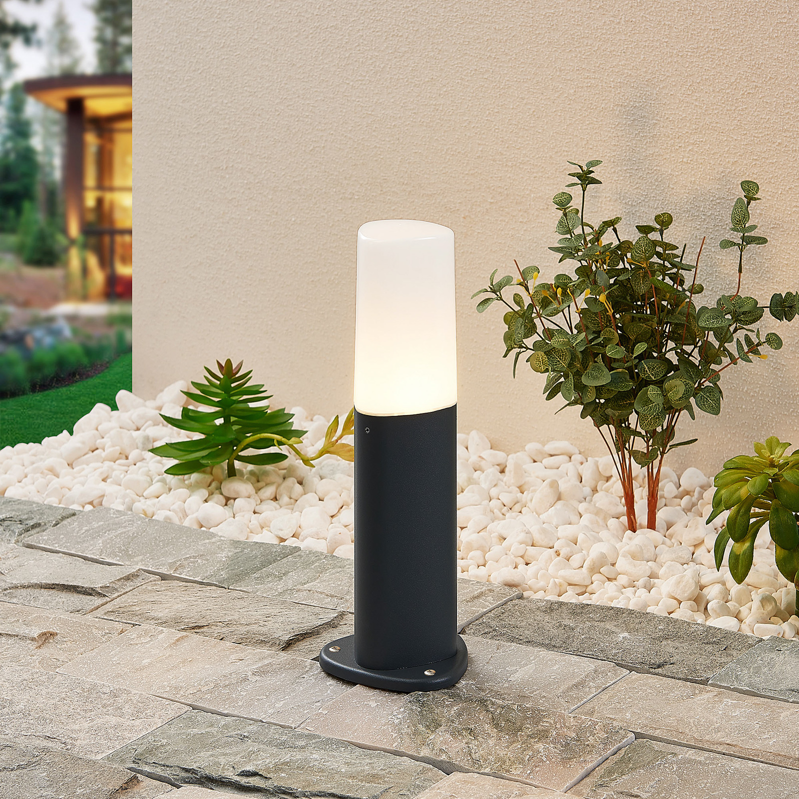 Obbie Garden Lamp H30 Anthracite - Lucande