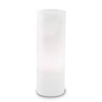 Lampe à poser Edo en verre blanc, hauteur 35 cm