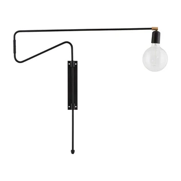 Swing Vegglampe 70cm Sort - House Doctor