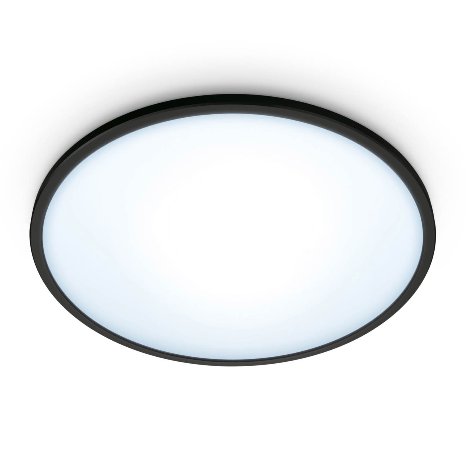 WiZ Super Slim LED-Deckenleuchte, 16W, schwarz