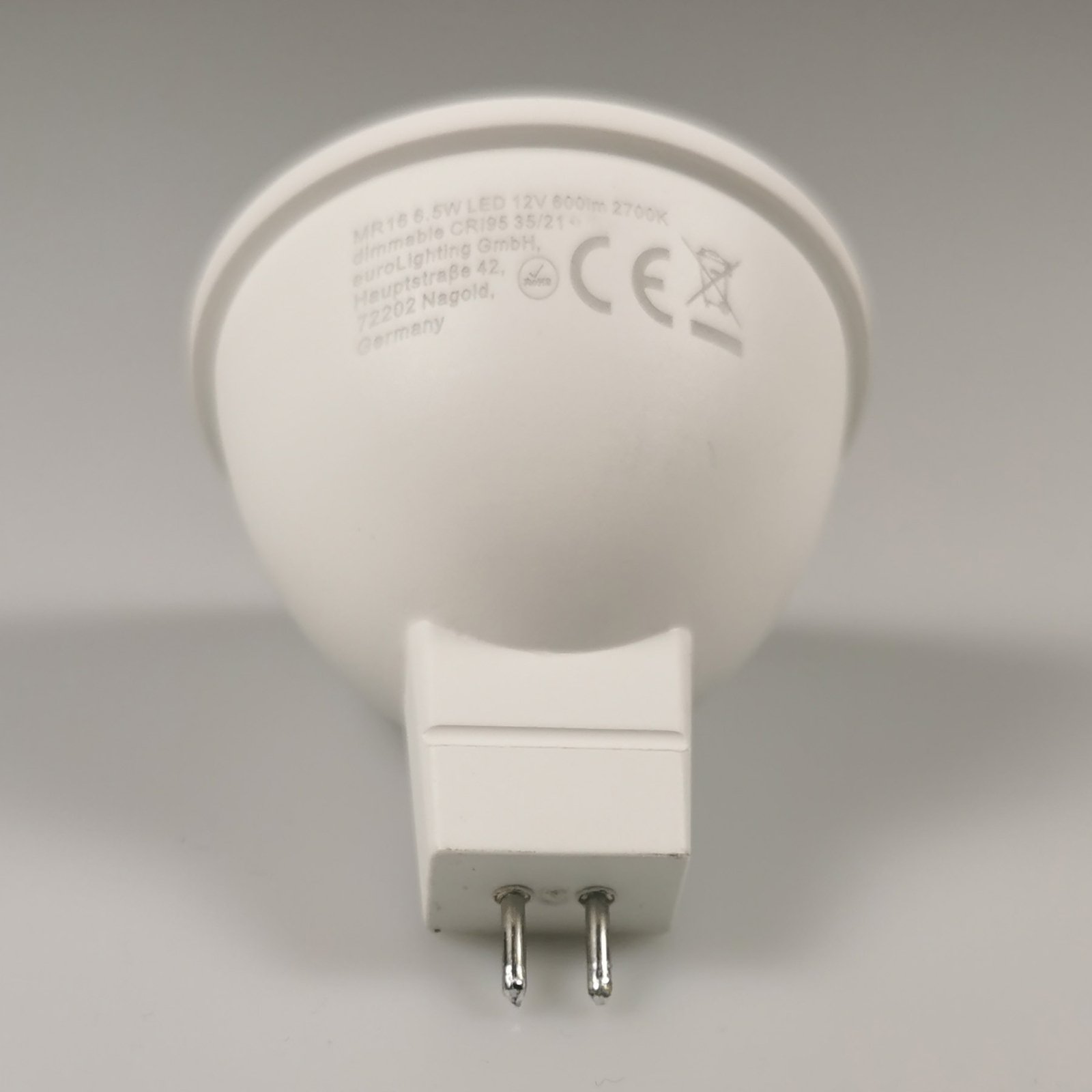 Réflecteur LED GU5.3 6,5 W continu 2 700 K Ra95