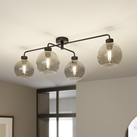 Plafondlamp Bari van glas, 4-lamps
