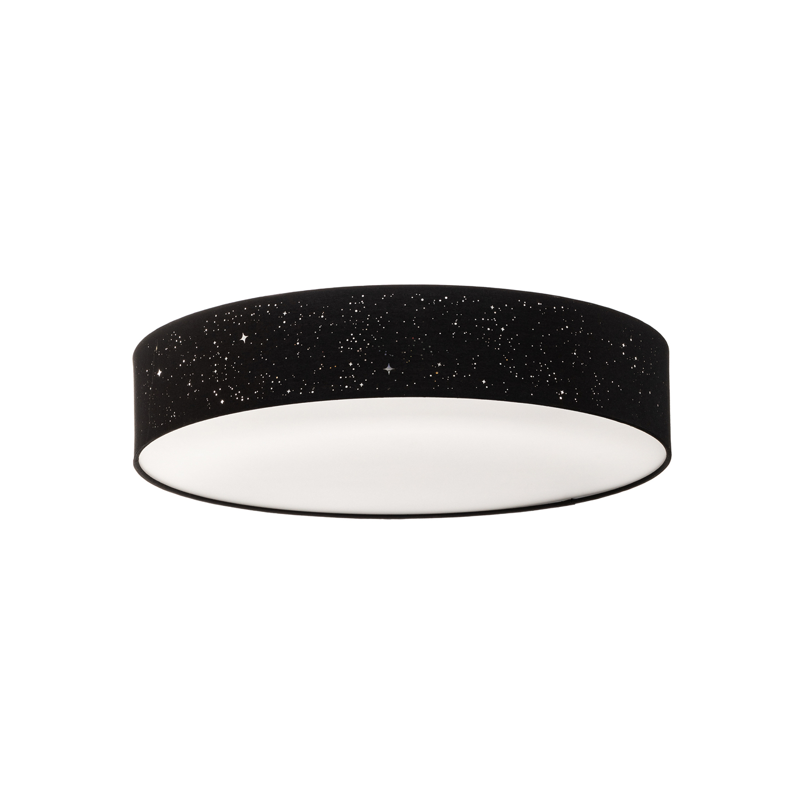 Lindby Ellamina stropné LED, 60 cm, čierna