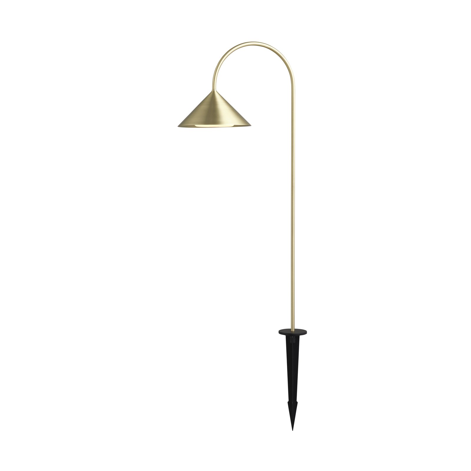 FRANDSEN lampe med jordspyd Grasp, messingfarget, høyde 82 cm