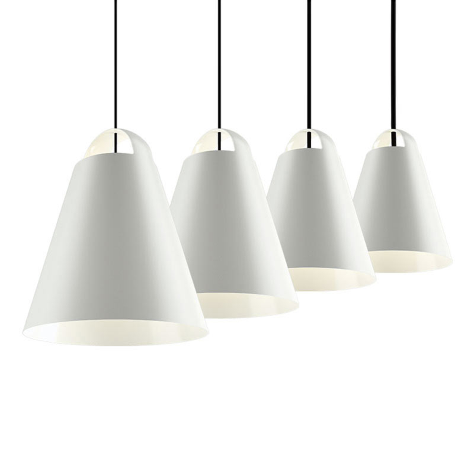 Висяща лампа Above на Louis Poulsen, бяла, 40 cm