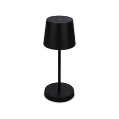 Stolní lampa LED Piha s dobíjecí baterií, černá