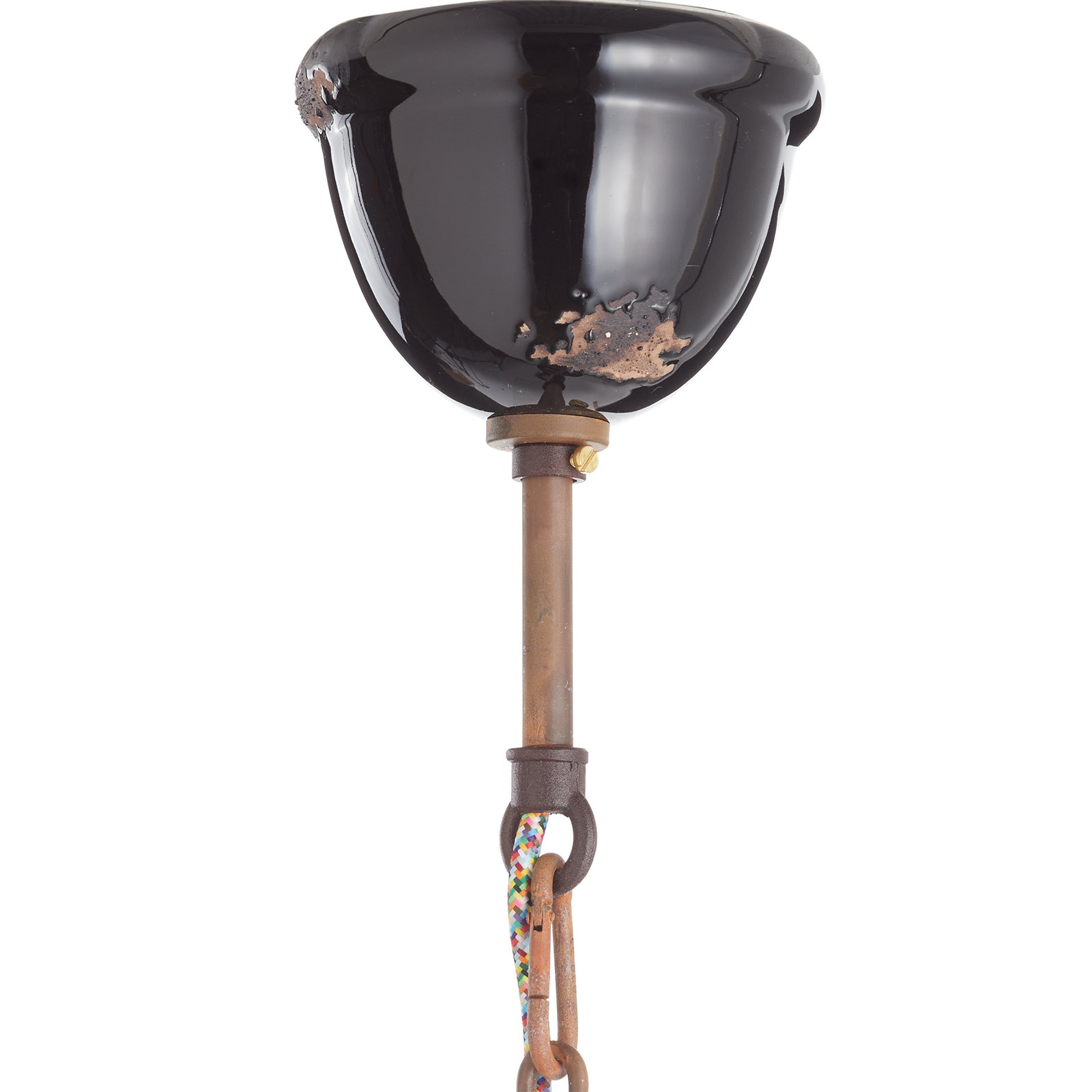 Lámpara colgante C1680 de cerámica, negro