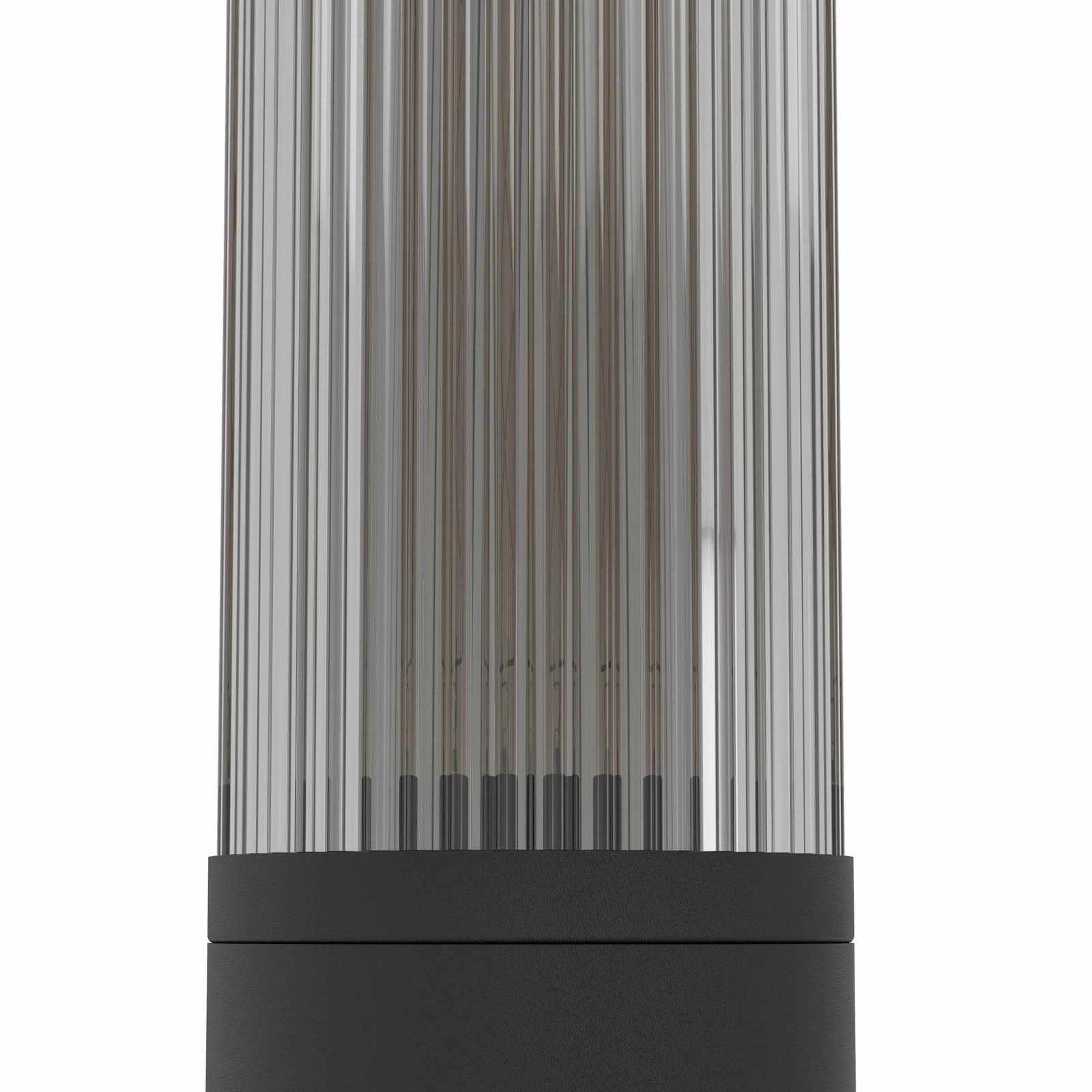 Lampioncino Salle, altezza 46,5 cm, nero, alluminio