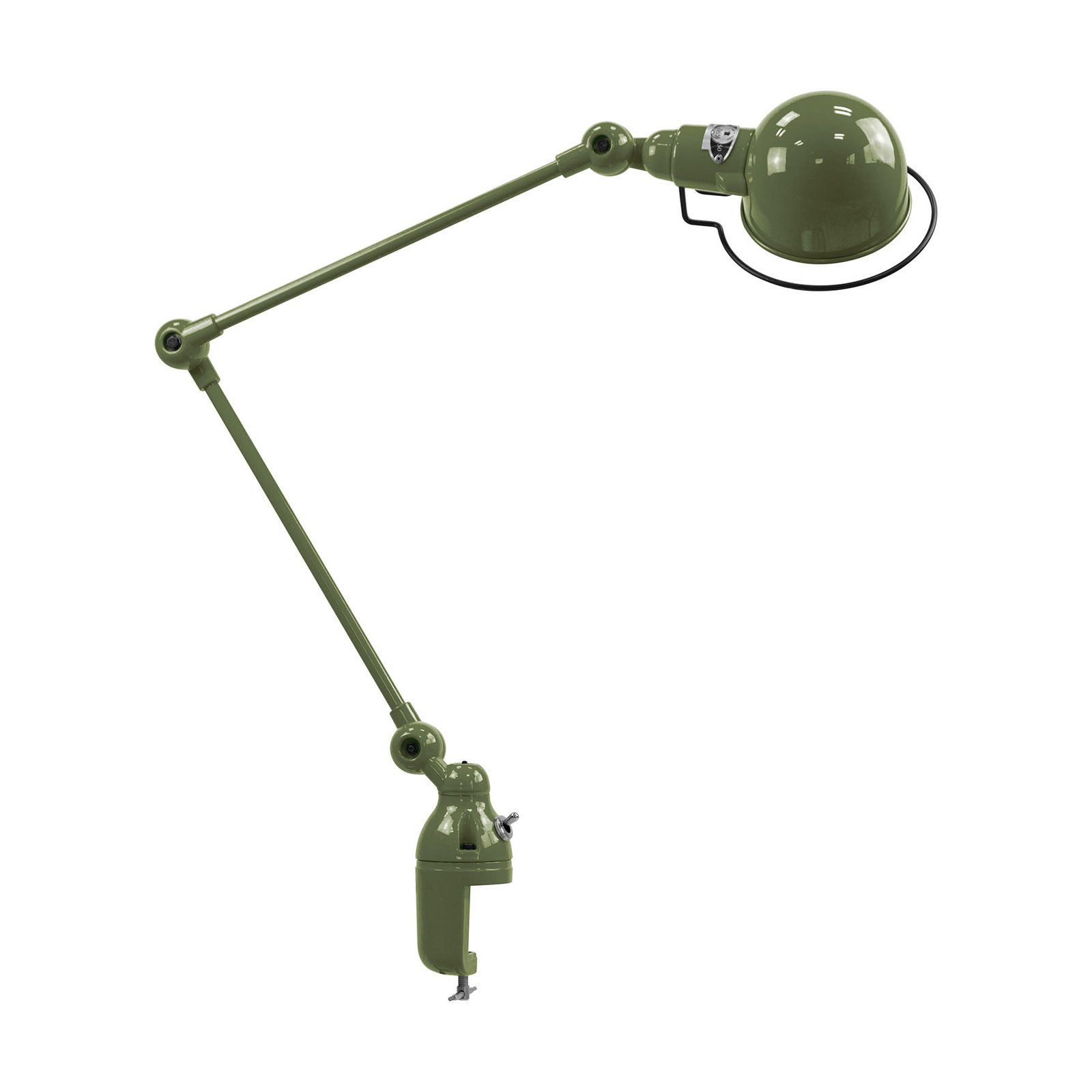 Jieldé Signal SI332 table lamp, clamp olive green