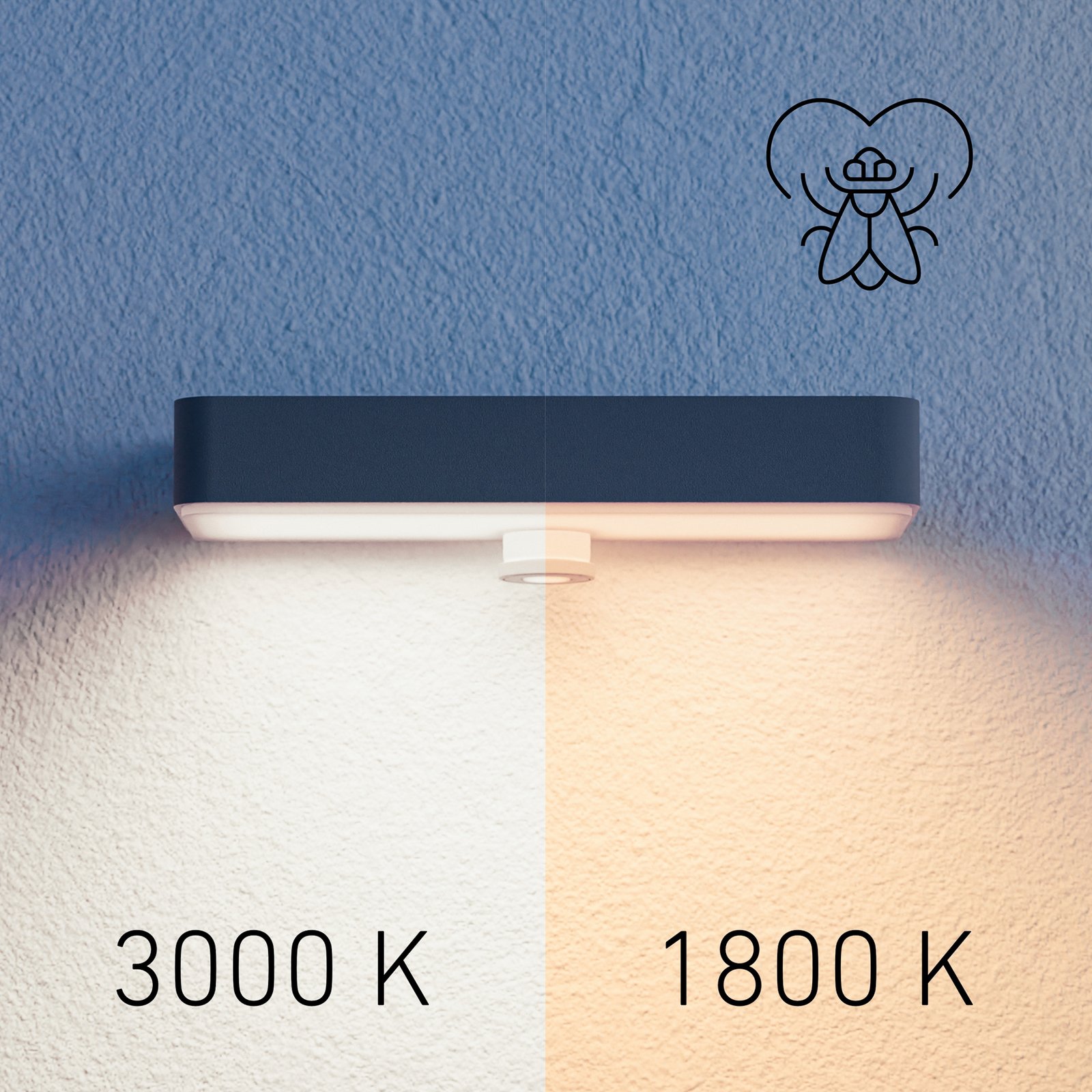 STEINEL LED-aurinkoseinävalaisin XSolar SOL-O S, antrasiitti Anturi