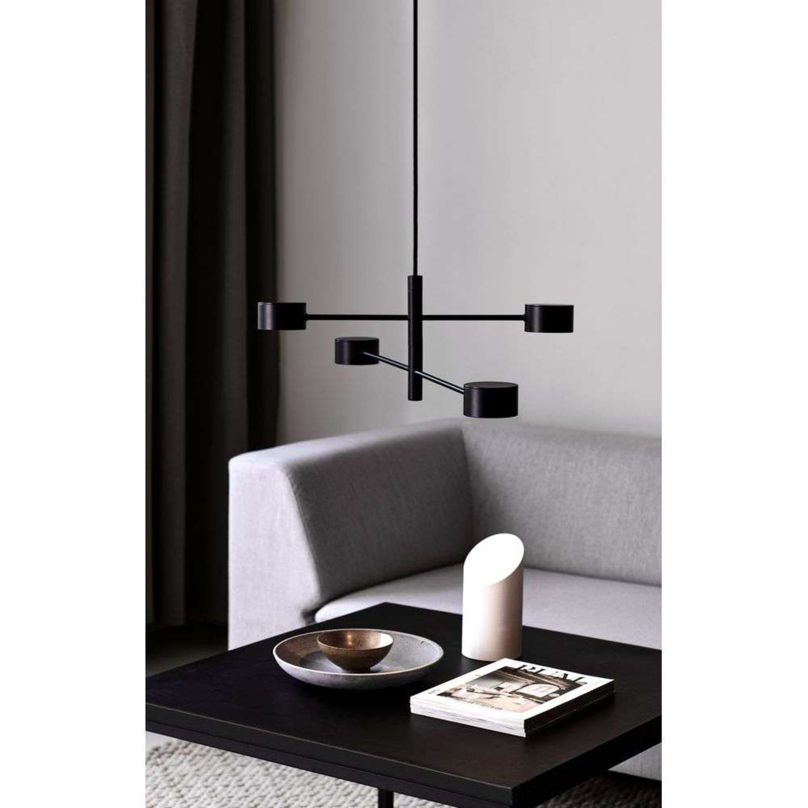 Clyde 4 LED Lustră Pendul Black - Nordlux