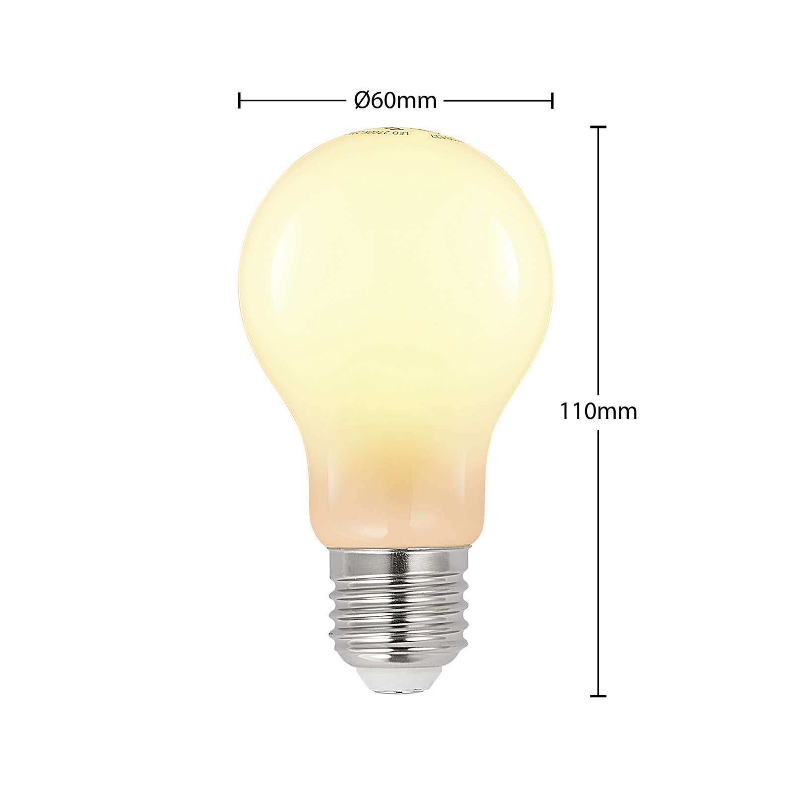 LED bulb E27 6W 2700K dimmable, opal