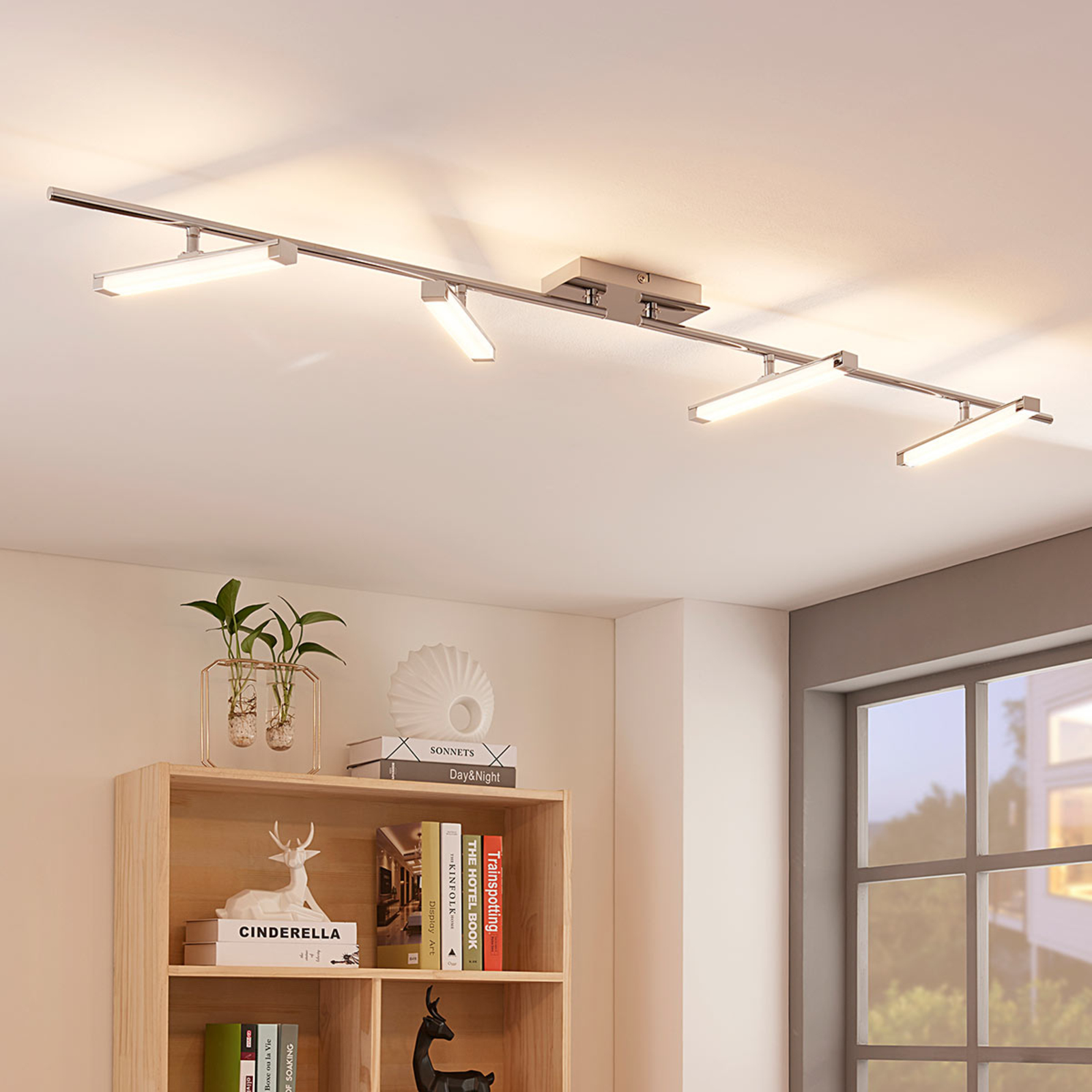 Pilou - čtyřbodové LED stropní světlo, stmívatelné