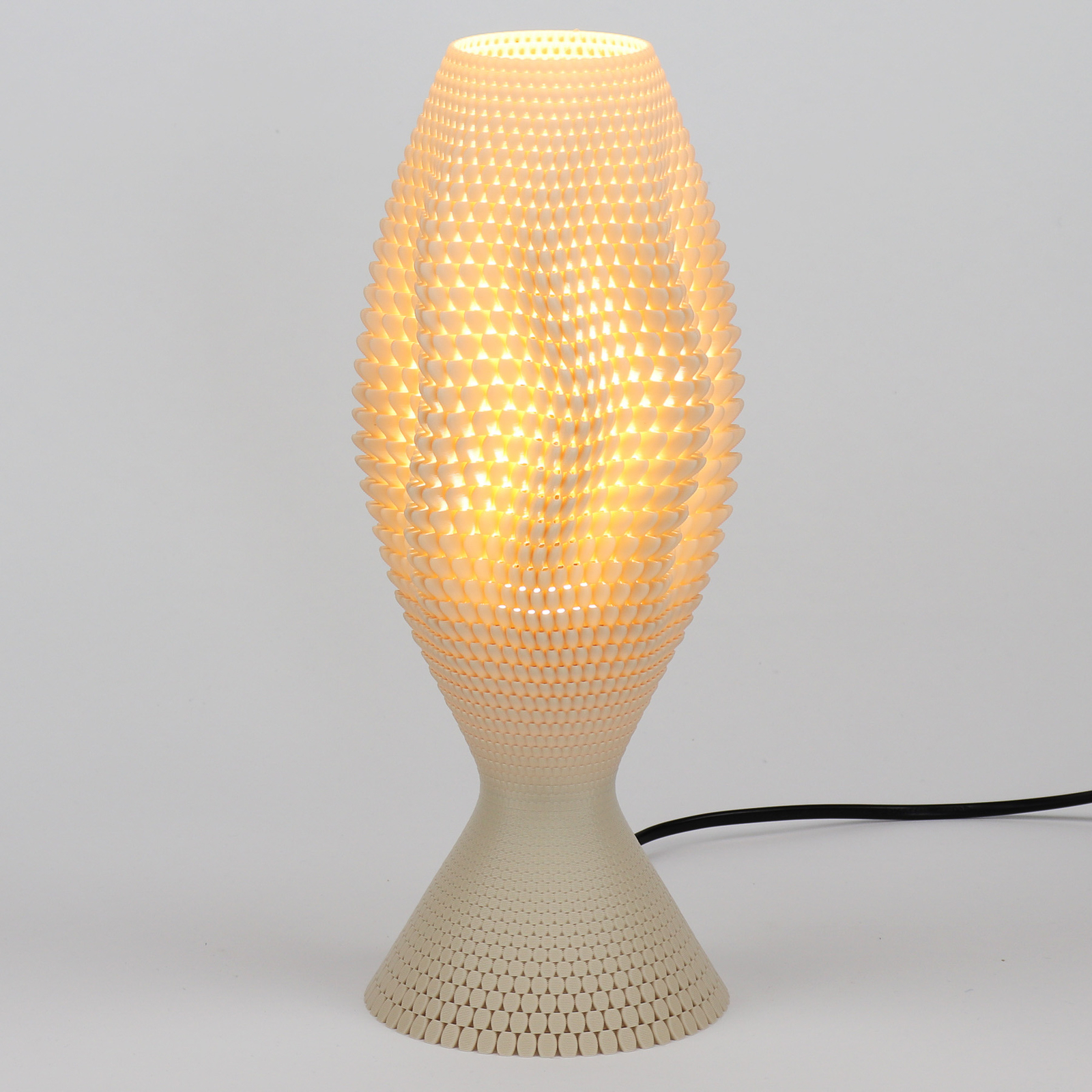 Lampe à poser Koral en biomatériau, linen, 33 cm