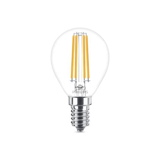 Žiarovka Philips Classic LED E14 P45 6,5 W 2 700 K číra