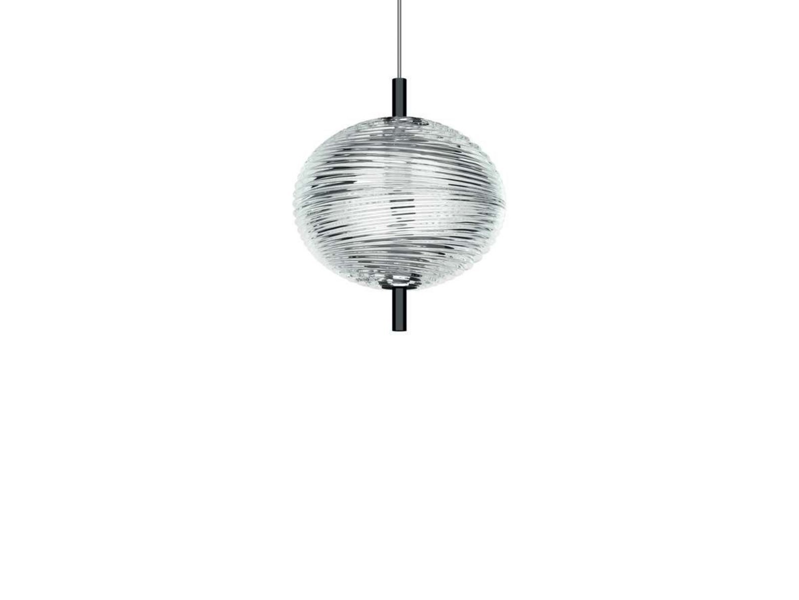 Jefferson Mini Taklampa  10m 2700K Crystal/Black Chrome - Lodes