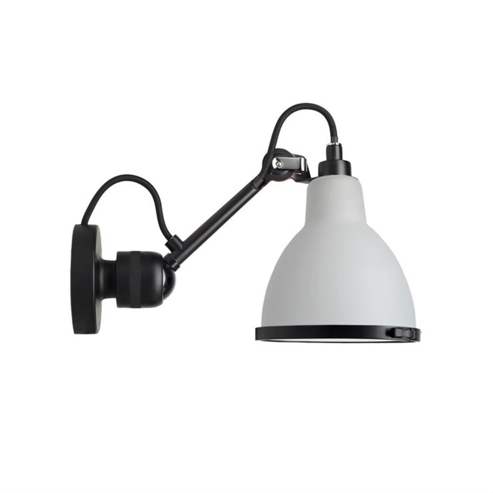 304 Aplique de Pared Baño Negro/Policarbonato - Lampe Gras