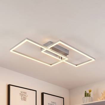 Lucande Muir LED plafondlamp, rechthoeken