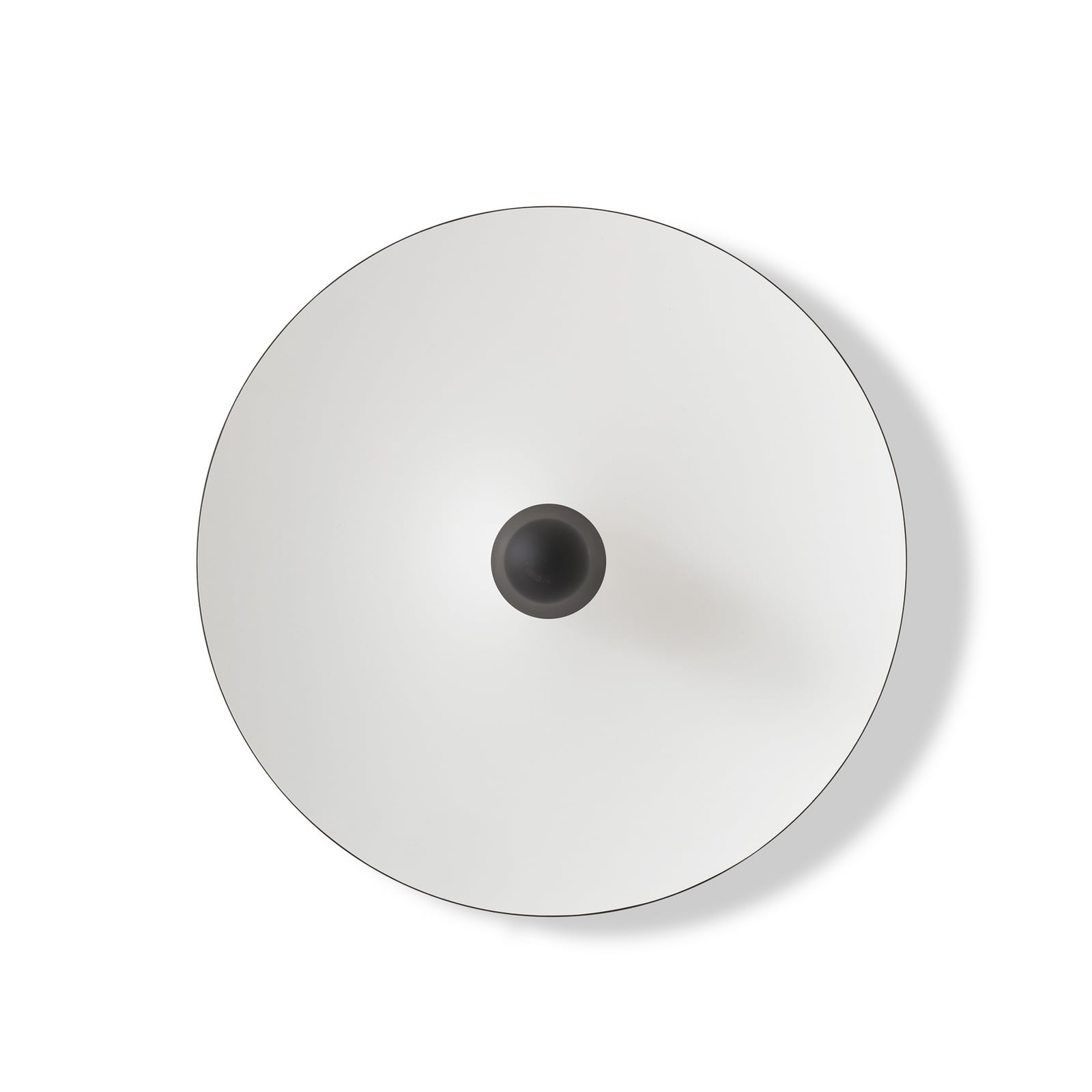 Applique a LED Kantarell, nero/bianco, Ø 55 cm - New Works Applique a LED Kantarell, nero/bianco, Ø 55 cm - New Works