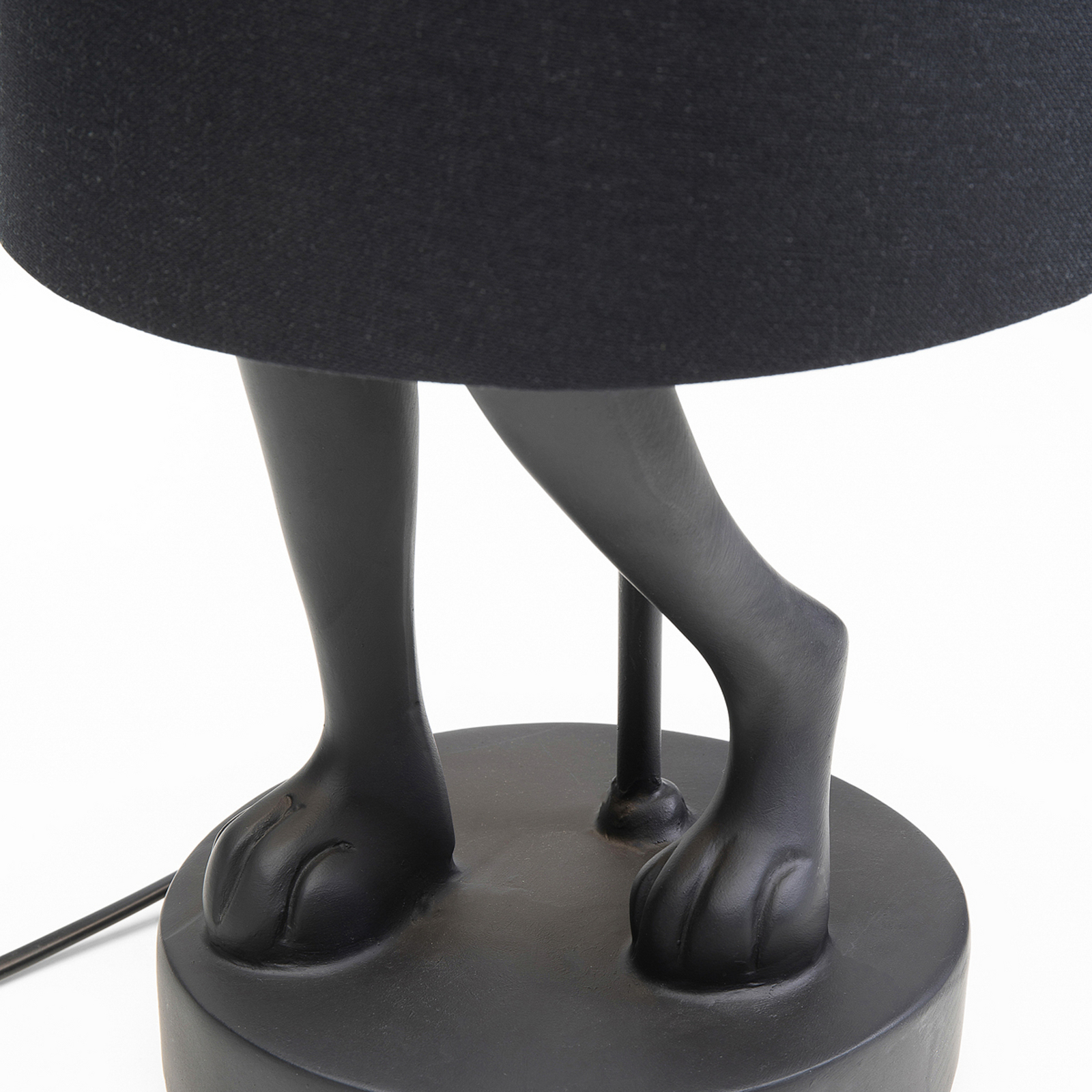 Lampada da tavolo KARE Animal Rabbit, nero/oro, 68 cm, E14