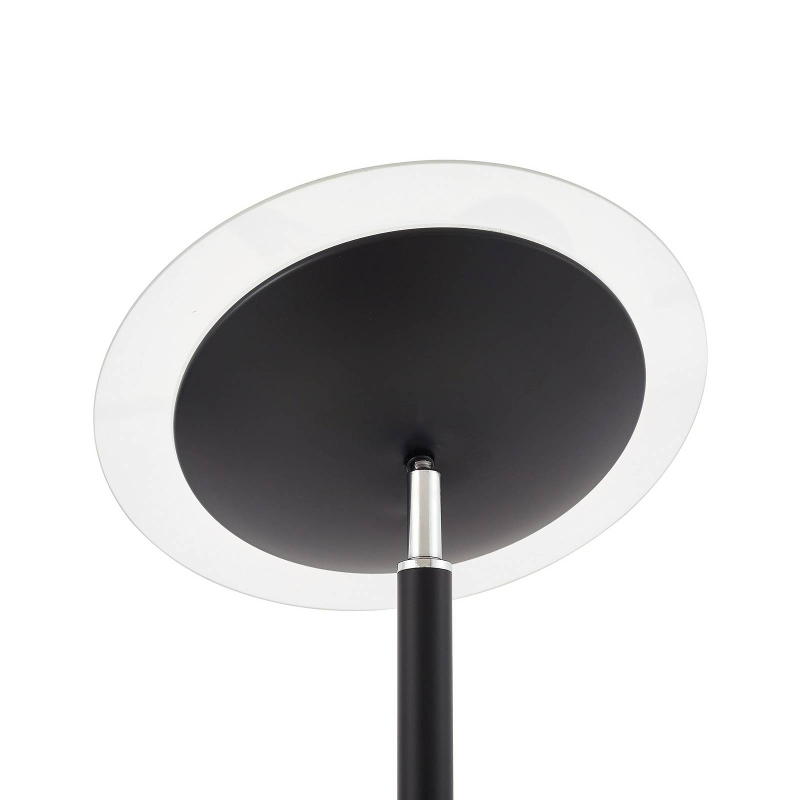Lampa LED oświetlająca sufit Malea, 180 cm, czarna, ramię do czytania