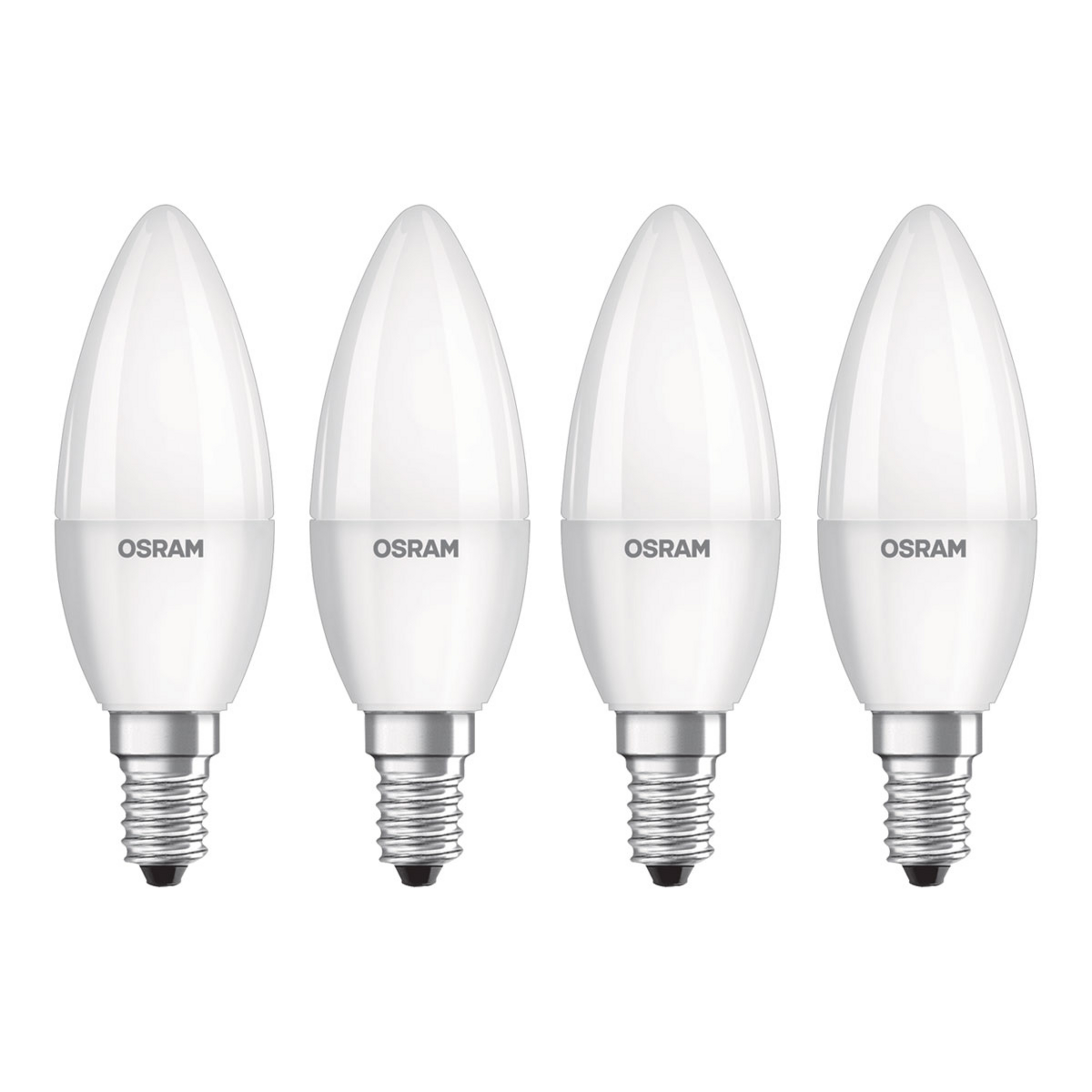 OSRAM 4 bougies LED E14 Base rétro 4,9W, 4 000 K