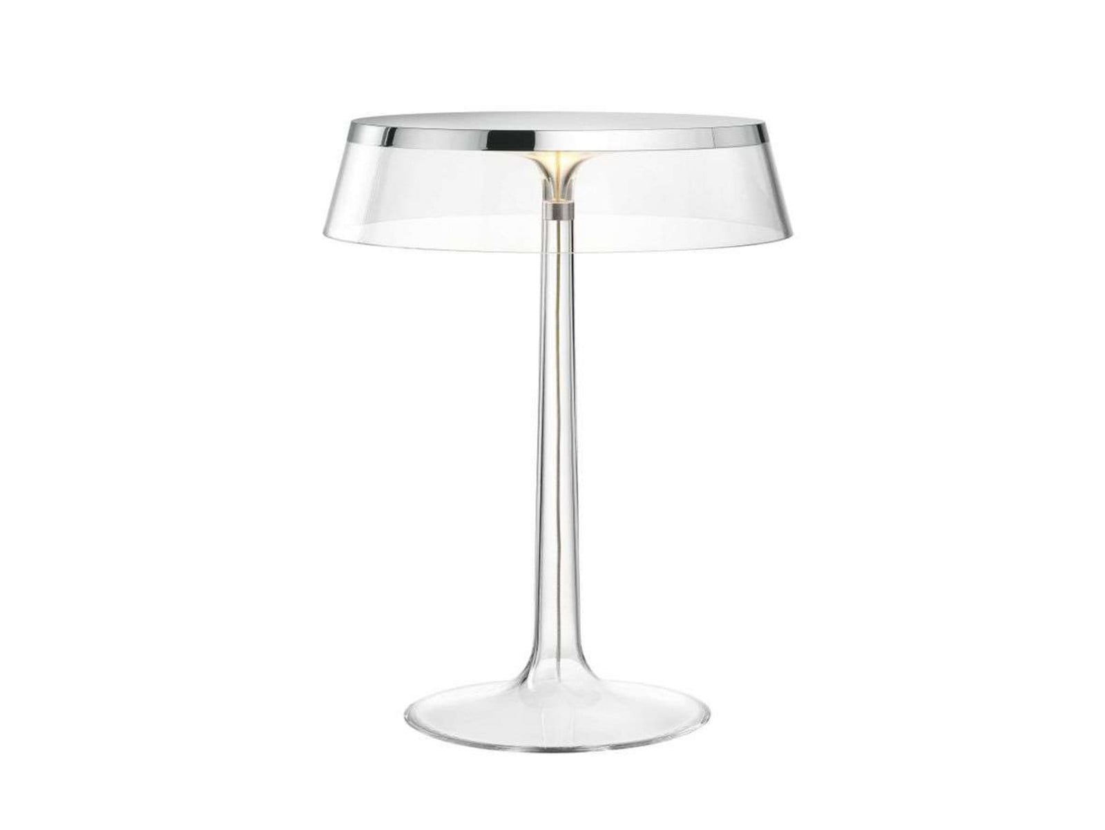 Bon Jour T Lampe de Table Chrome/Transparent - Flos